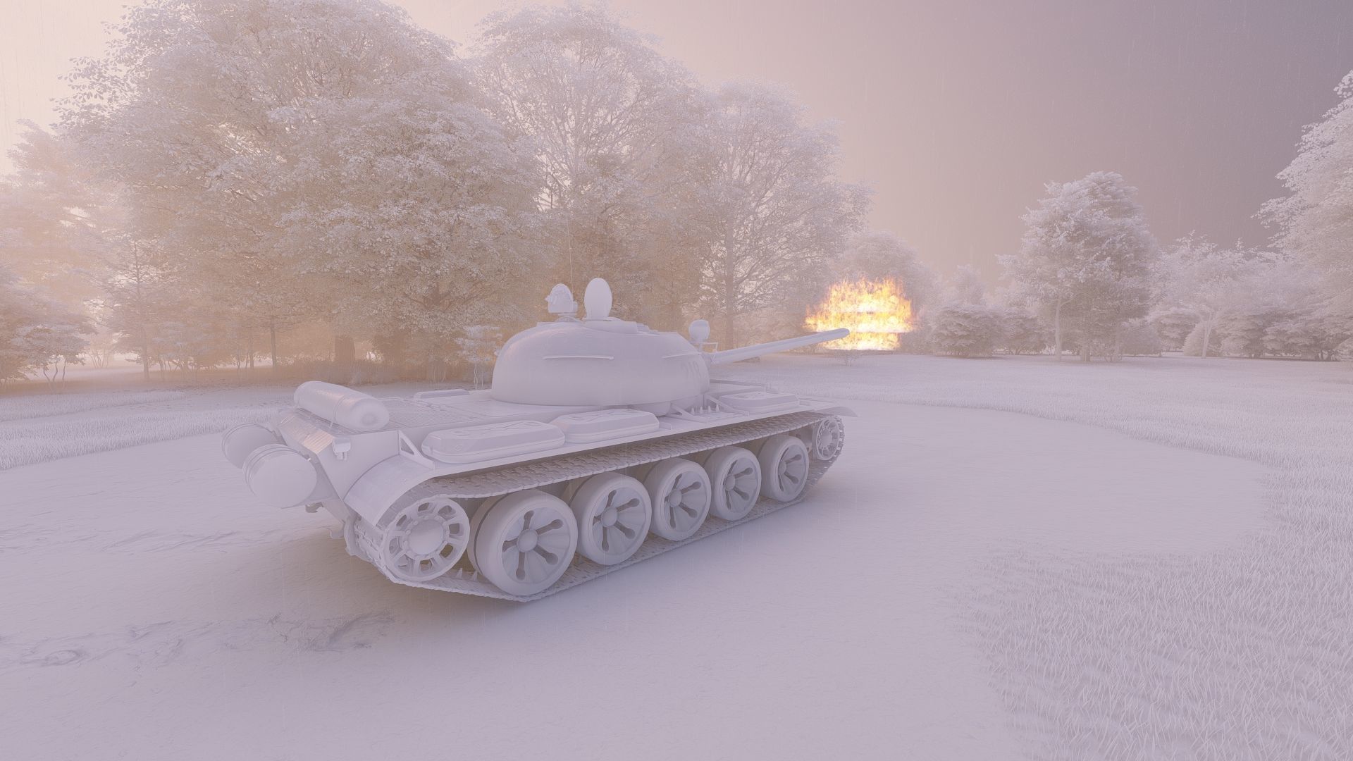 T-55 with interior 3D model_24