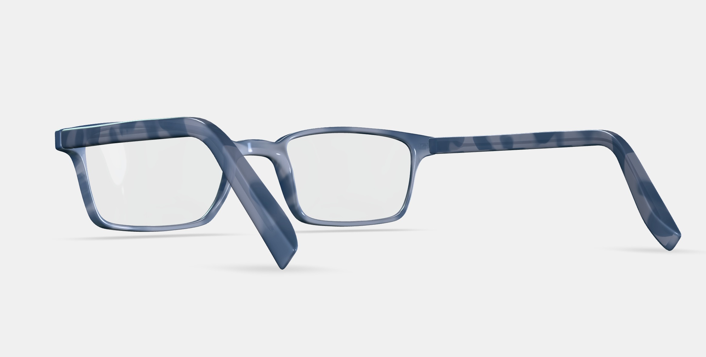 Langhorne Eyeglasses in Marbled Grey 3D model_4