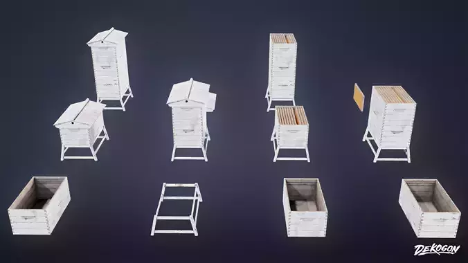 CRITTERS - Bee House 01 - LOW POLY AND NANITE