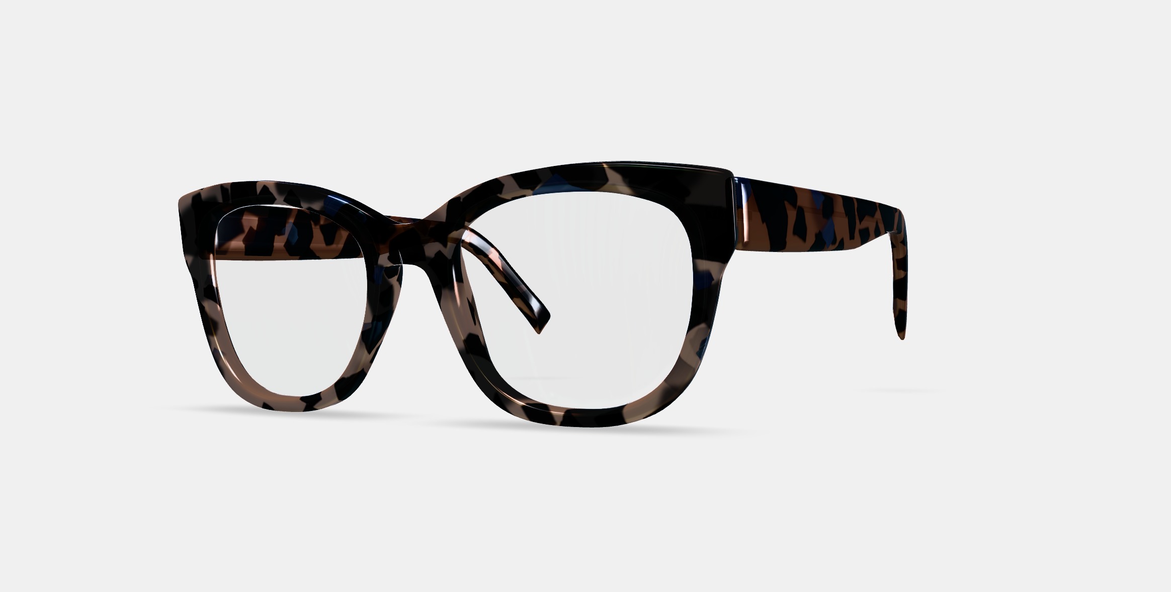 Tatum Eyeglasses in Smoky Pearl Tortoise 3D model_13