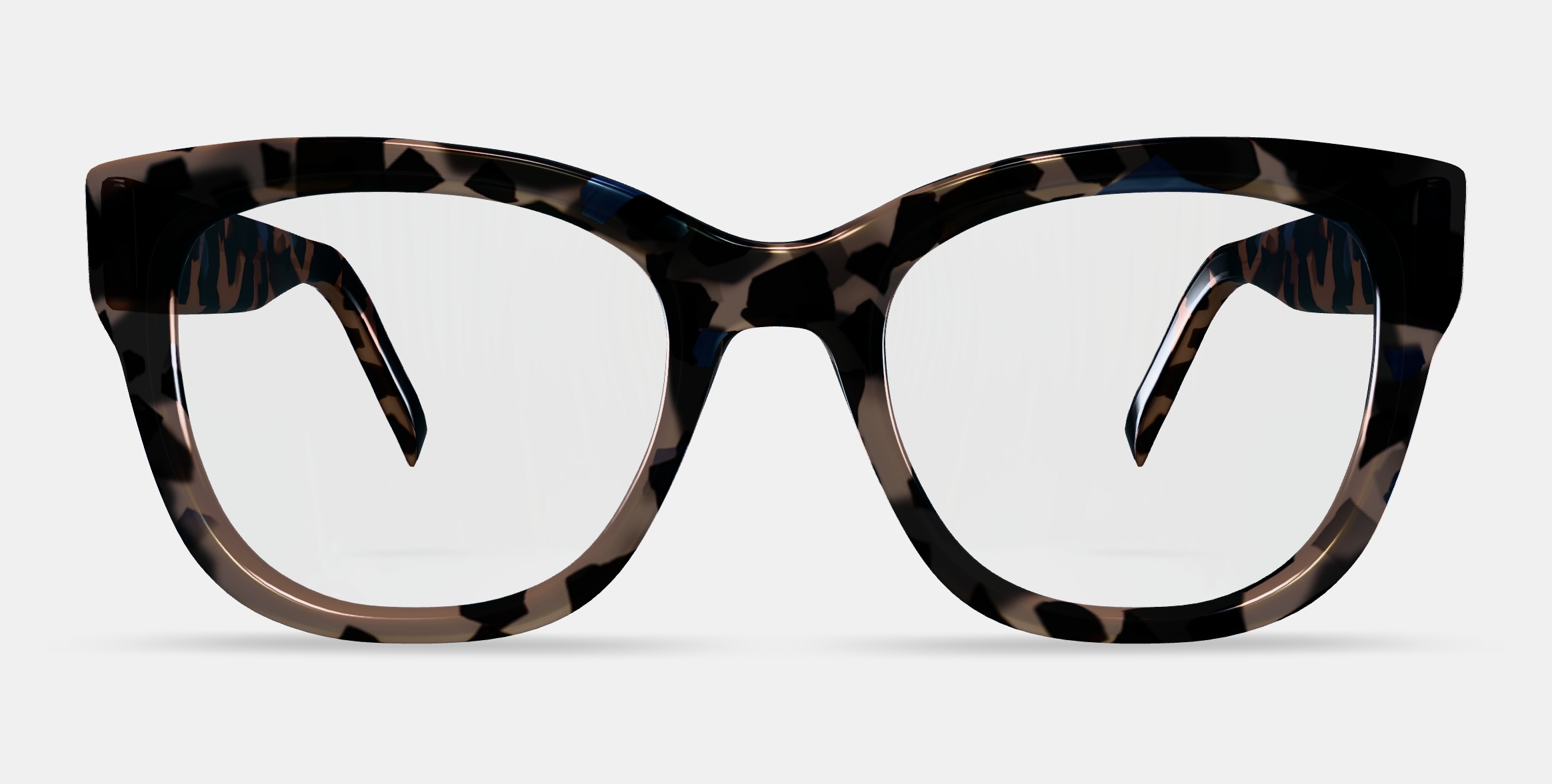 Tatum Eyeglasses in Smoky Pearl Tortoise 3D model_11