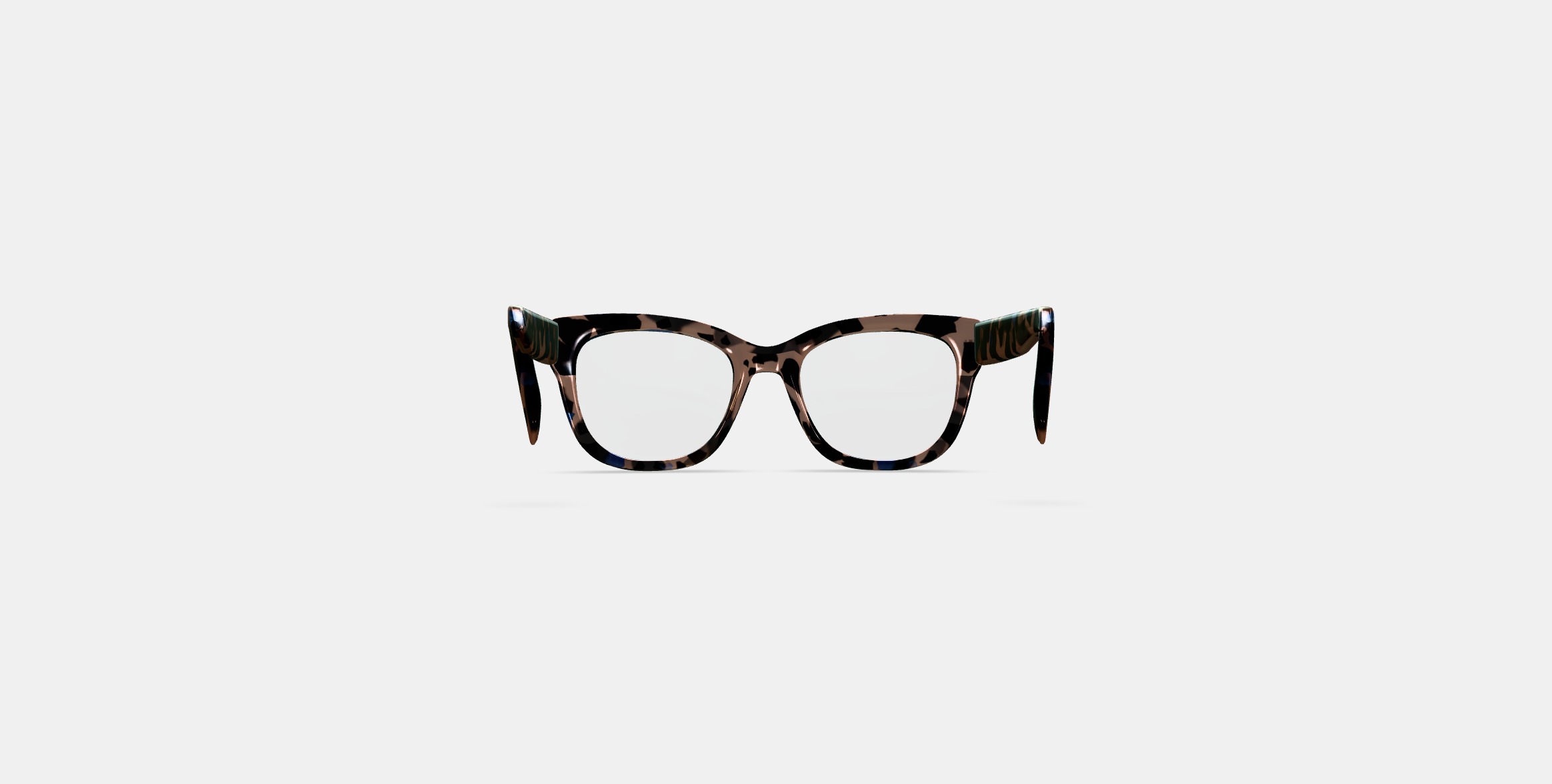 Tatum Eyeglasses in Smoky Pearl Tortoise 3D model_14