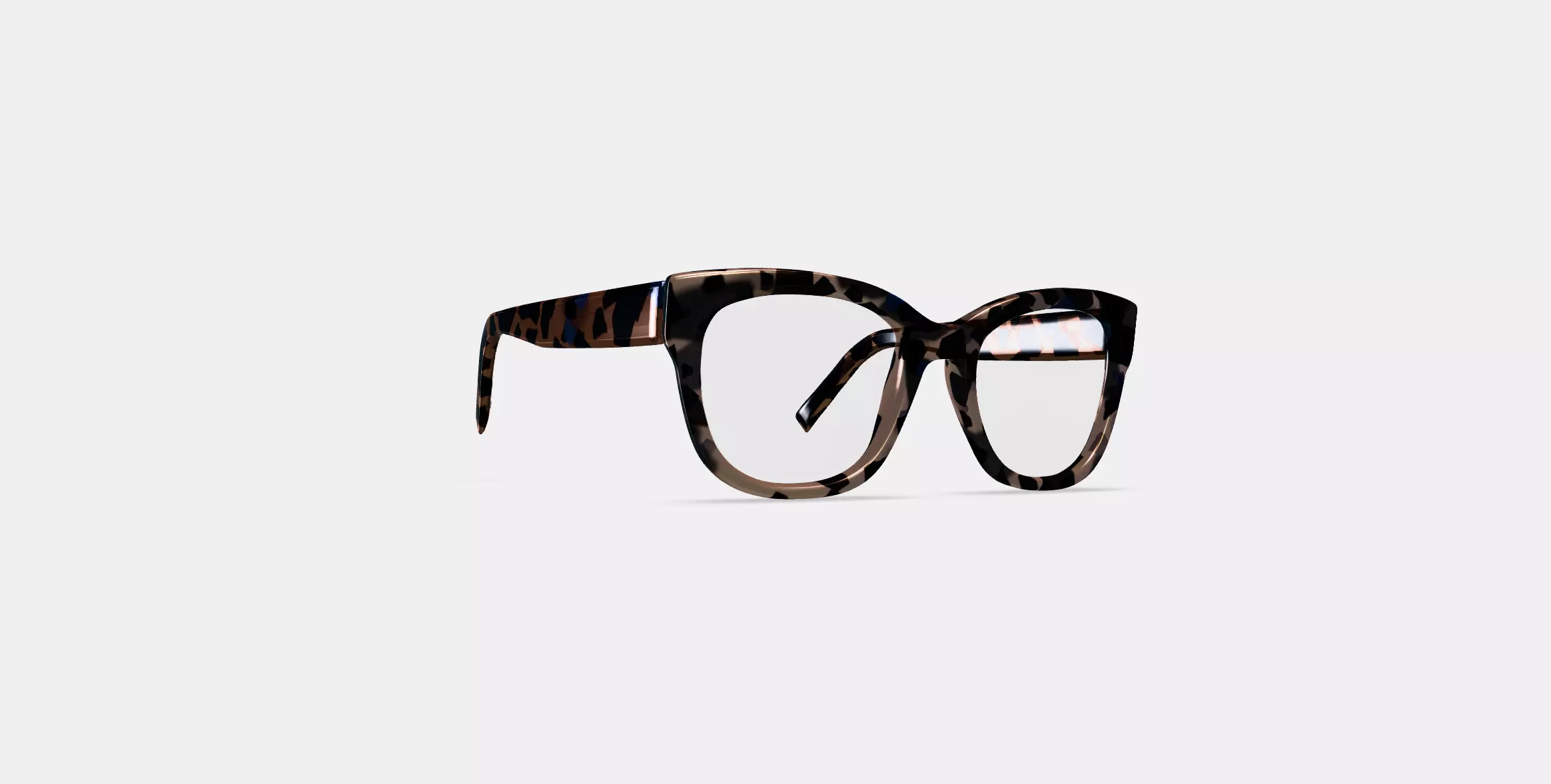 Tatum Eyeglasses in Smoky Pearl Tortoise 3D model_0