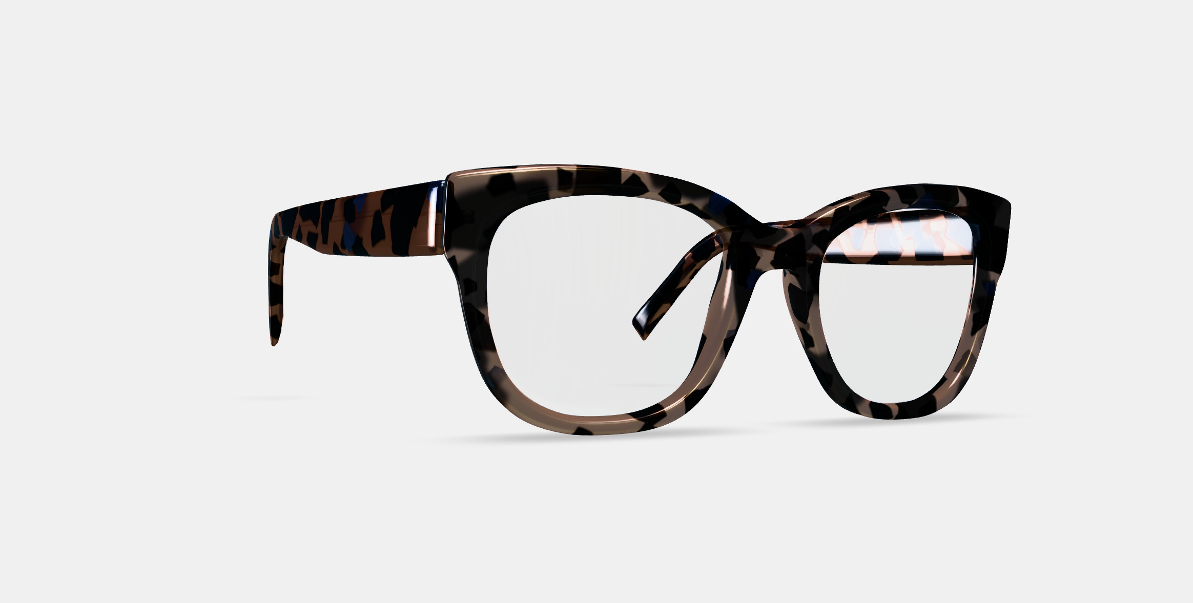 Tatum Eyeglasses in Smoky Pearl Tortoise 3D model_9