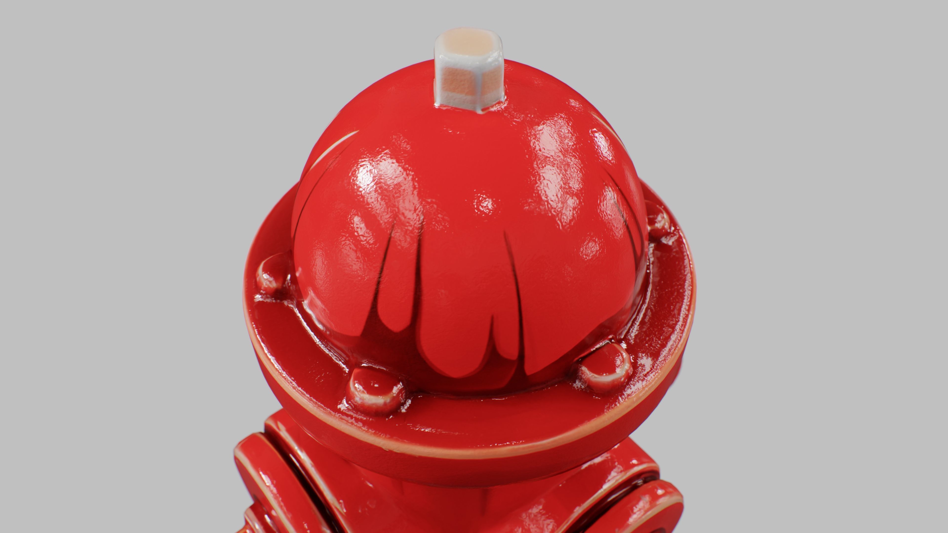 Ceramic Fire Hydrant 3D model_8
