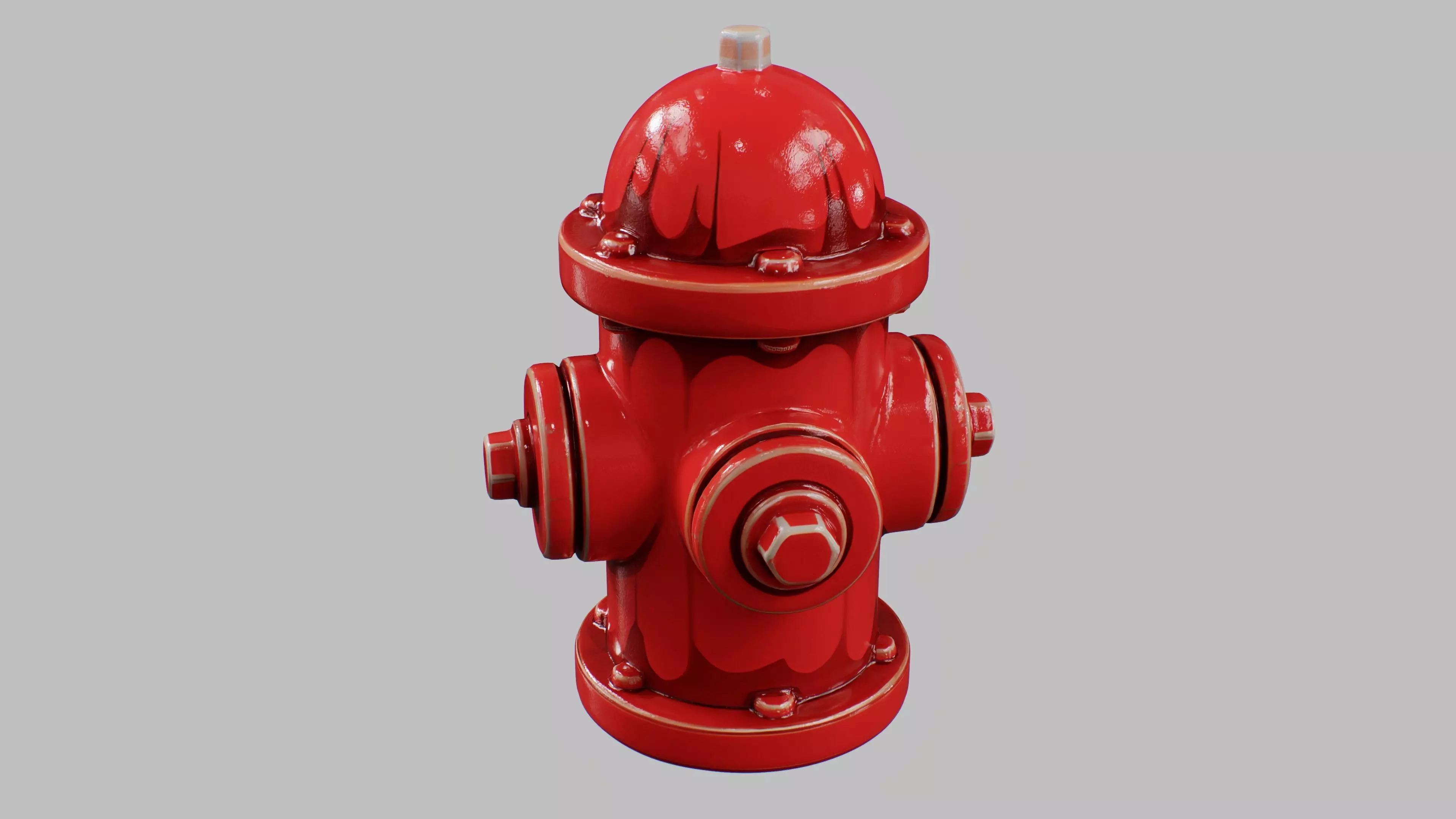 Ceramic Fire Hydrant 3D model_0