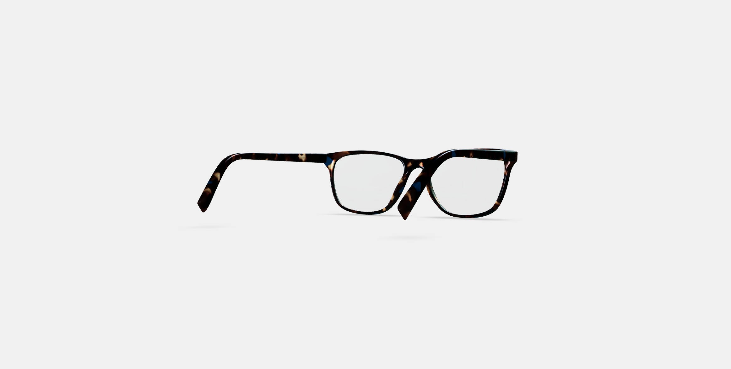 Yardley Eyeglasses in Blue Marbled Tortoise 3D model_5