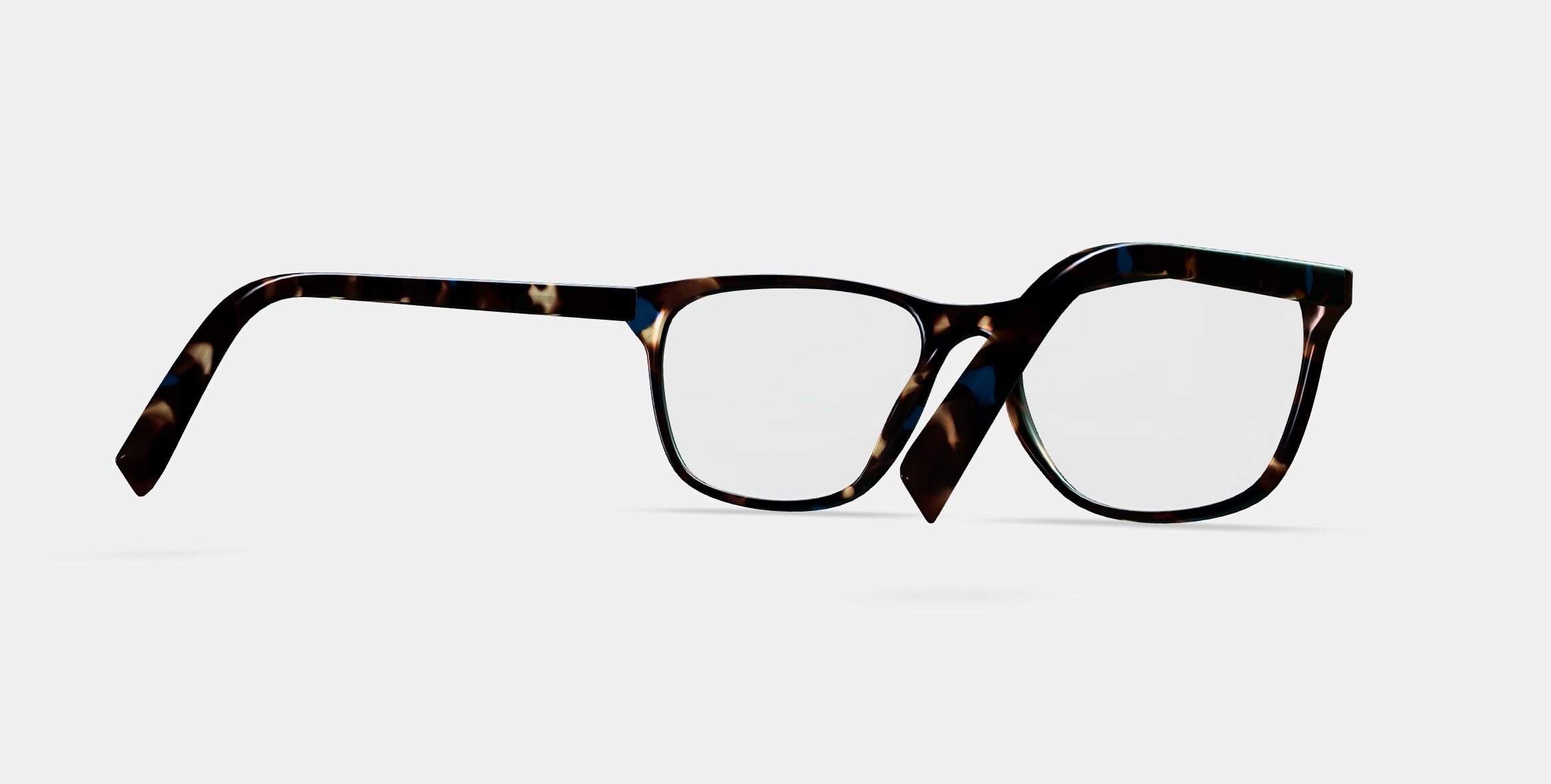 Yardley Eyeglasses in Blue Marbled Tortoise 3D model_6