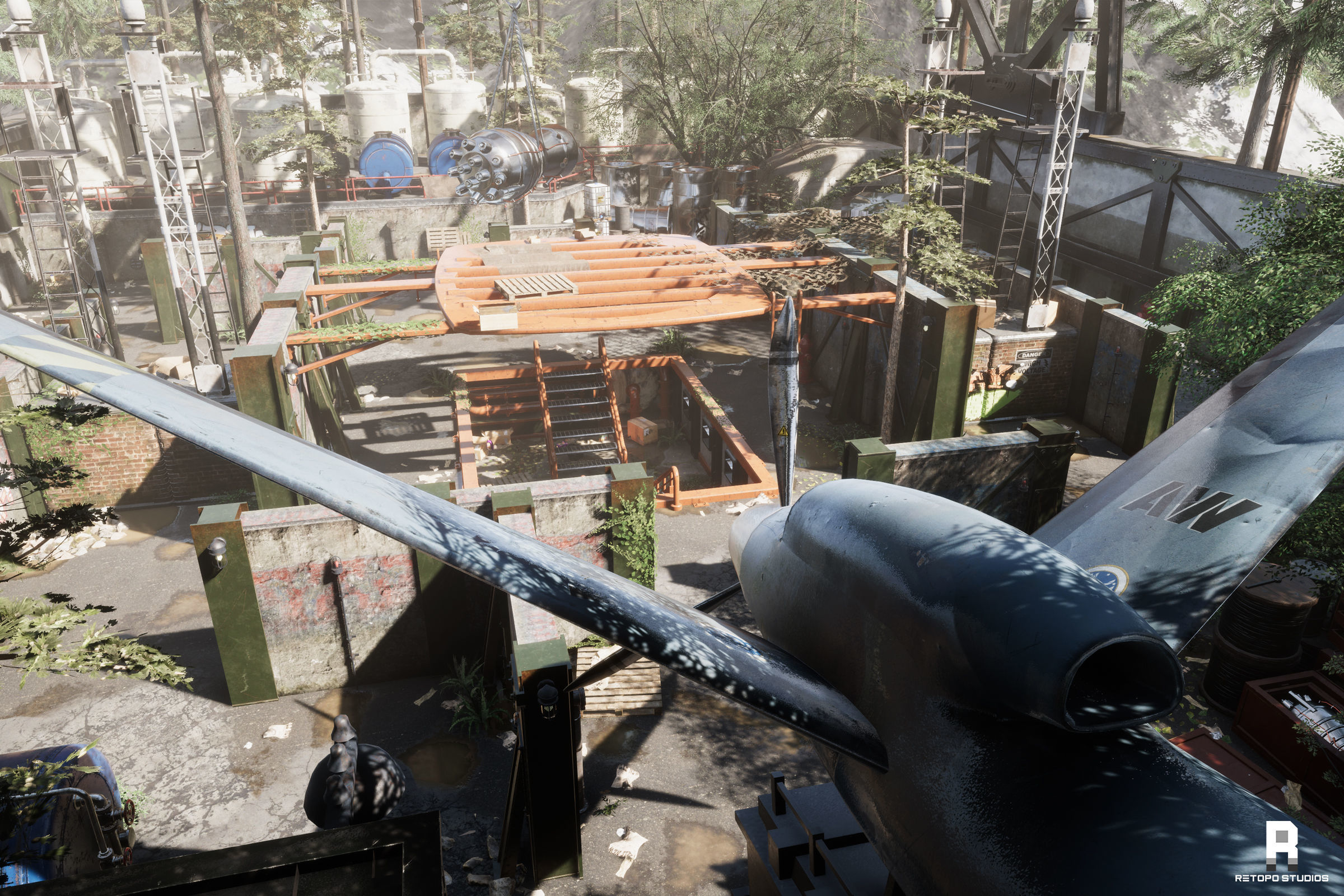 Abandoned Facility MODULAR - UNITY --HDRP-URP-- Low-poly 3D model_5