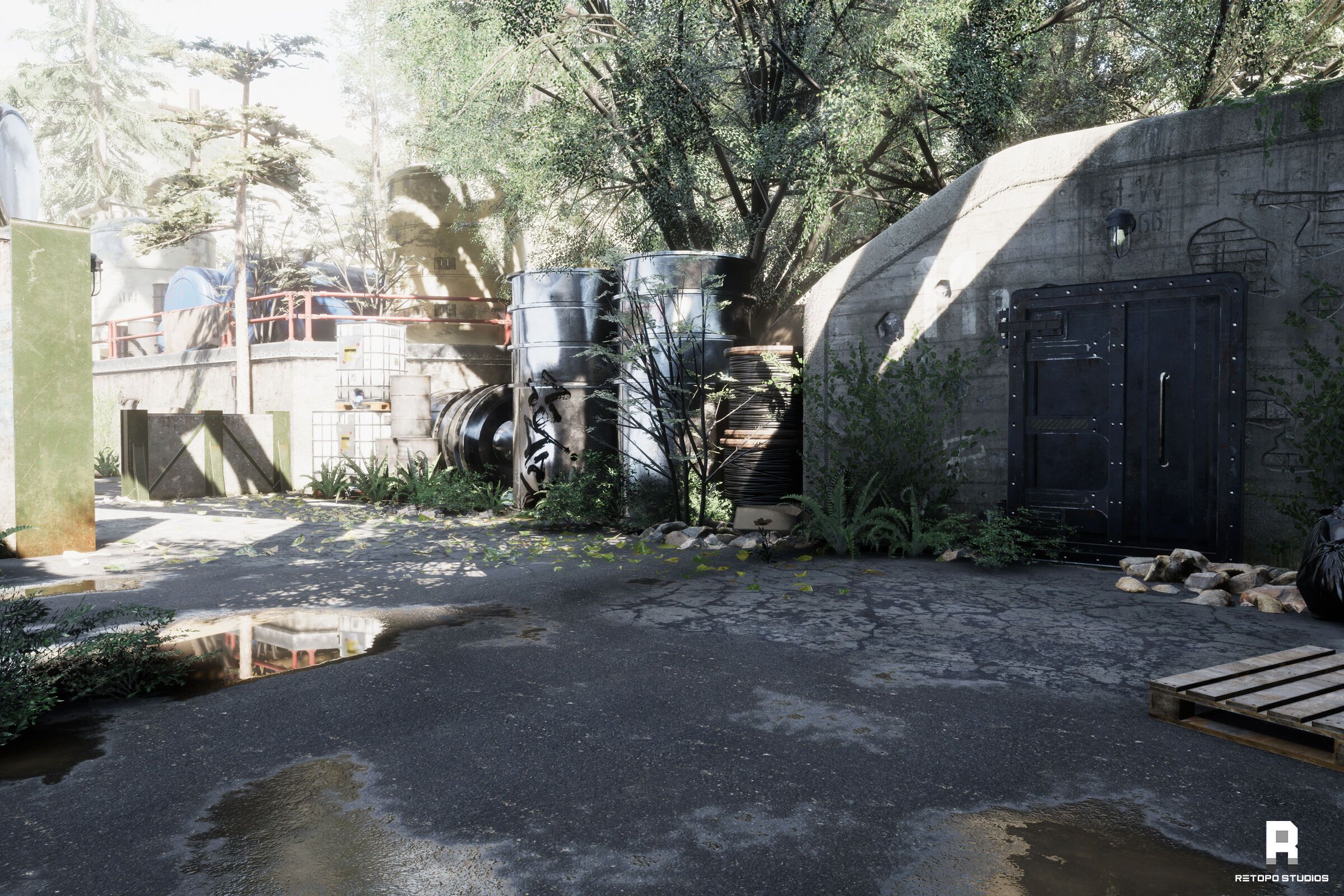 Abandoned Facility MODULAR - UNITY --HDRP-URP-- Low-poly 3D model_7