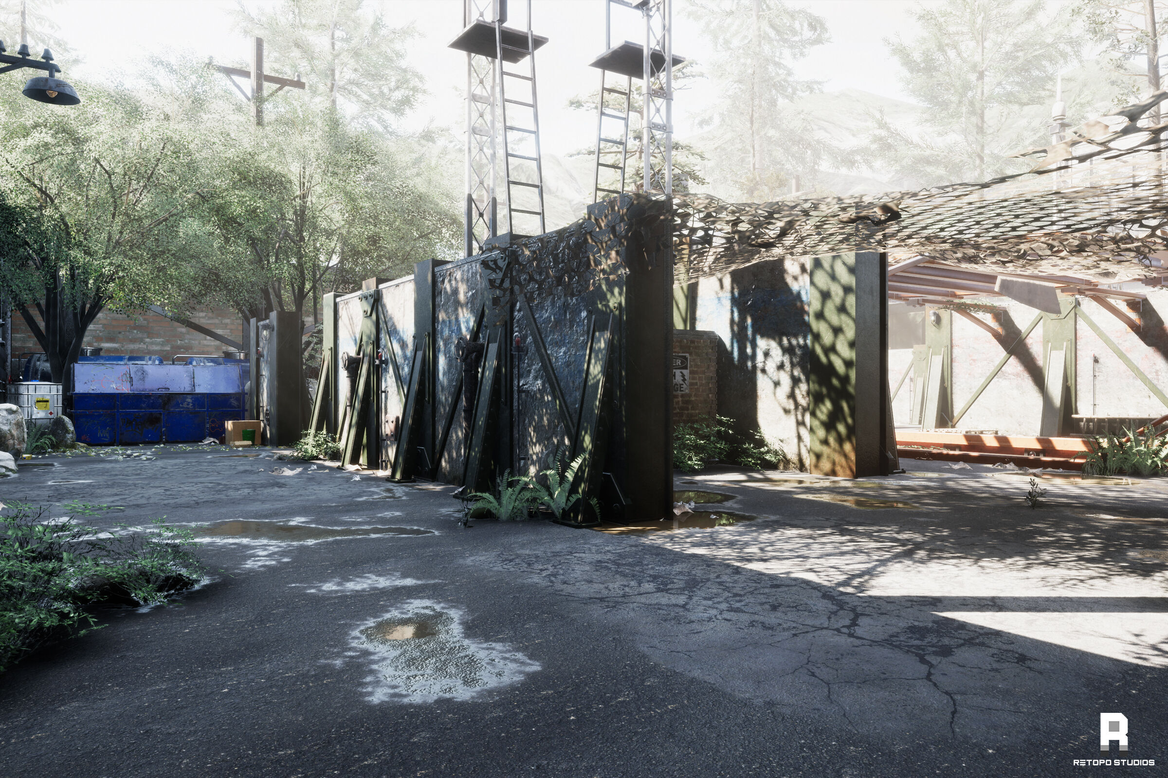 Abandoned Facility MODULAR - UNITY --HDRP-URP-- Low-poly 3D model_8