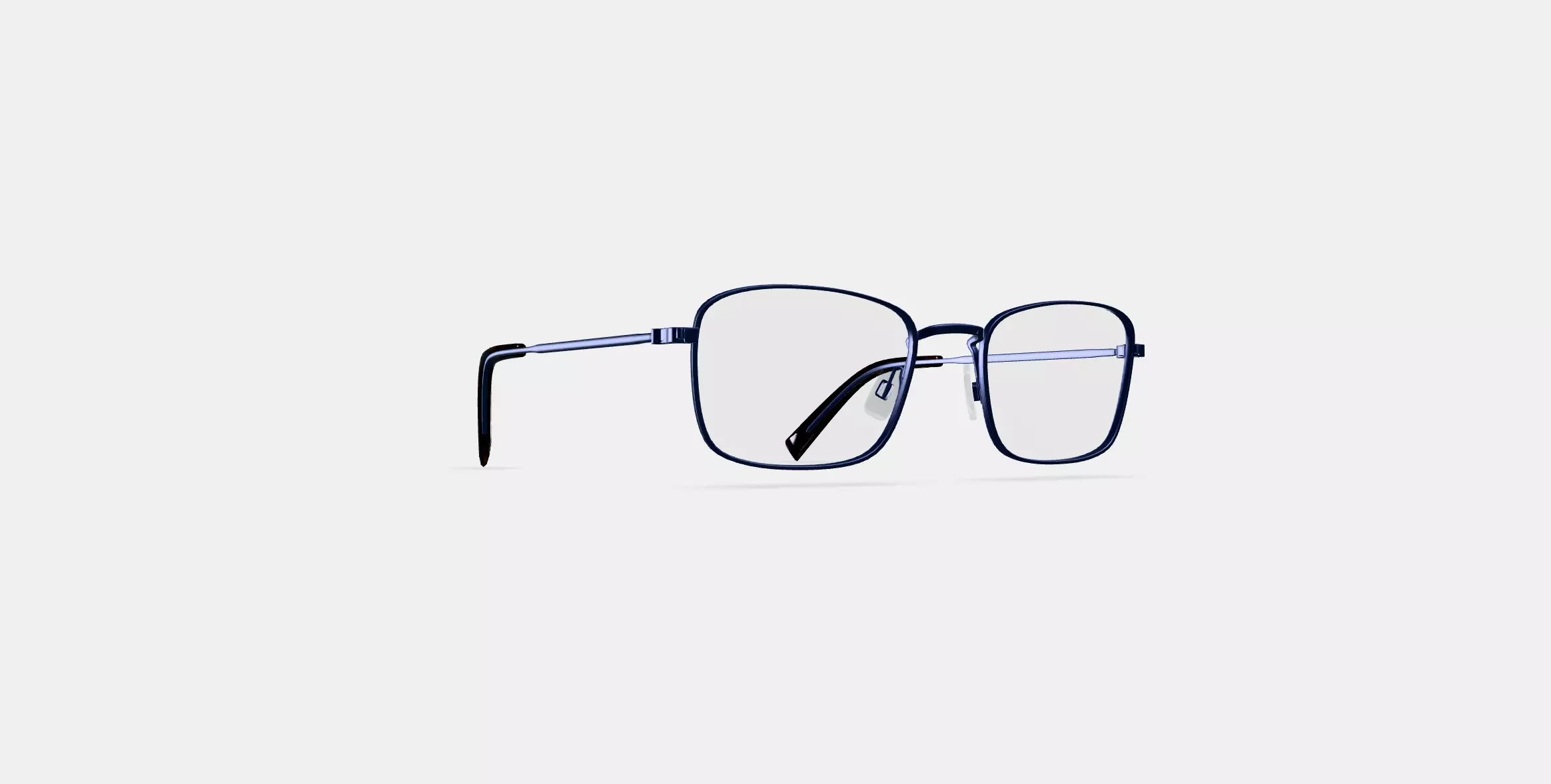Thurston Eyeglasses in Brushed Navy 3D model_0