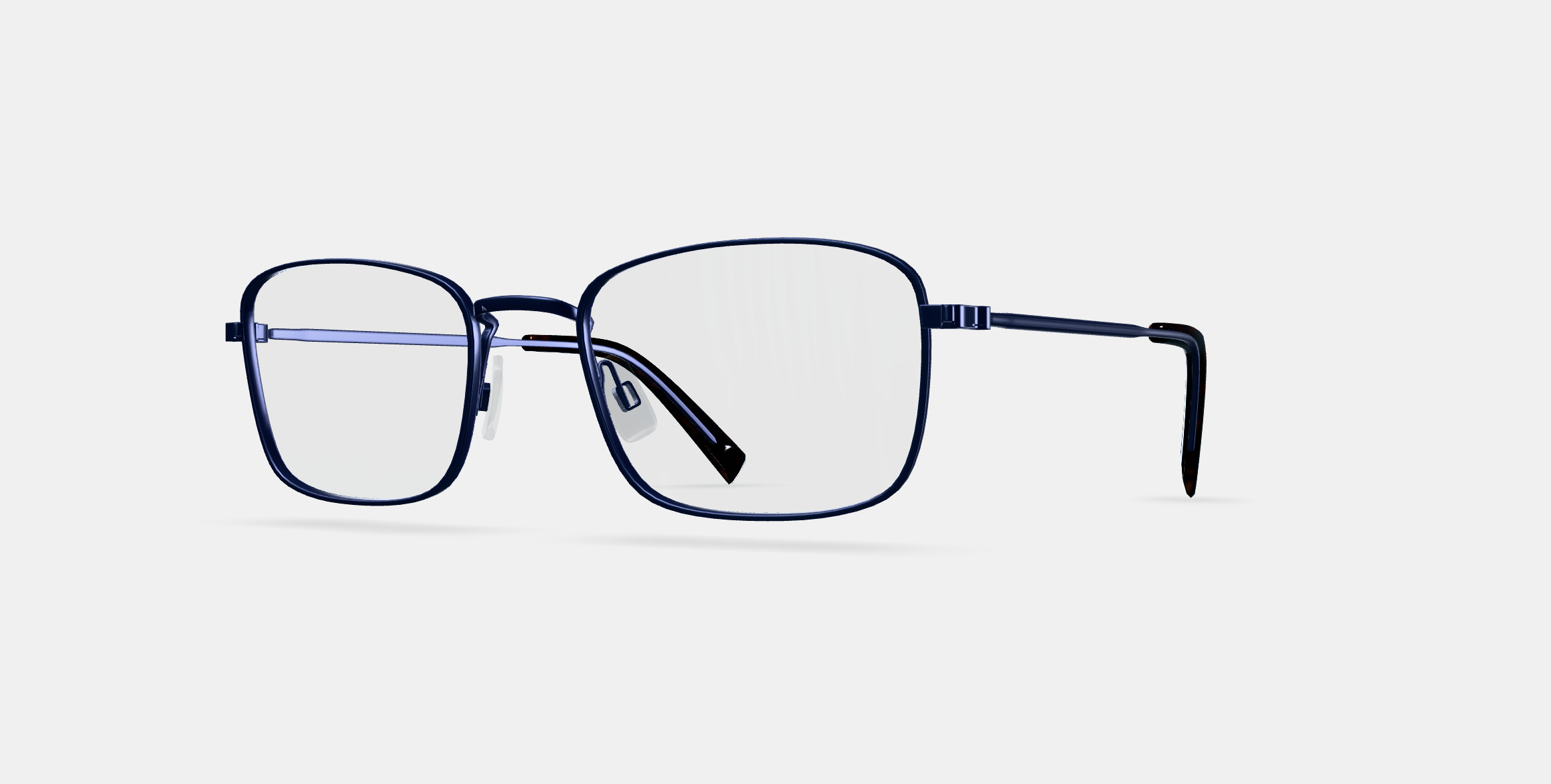 Thurston Eyeglasses in Brushed Navy 3D model_13