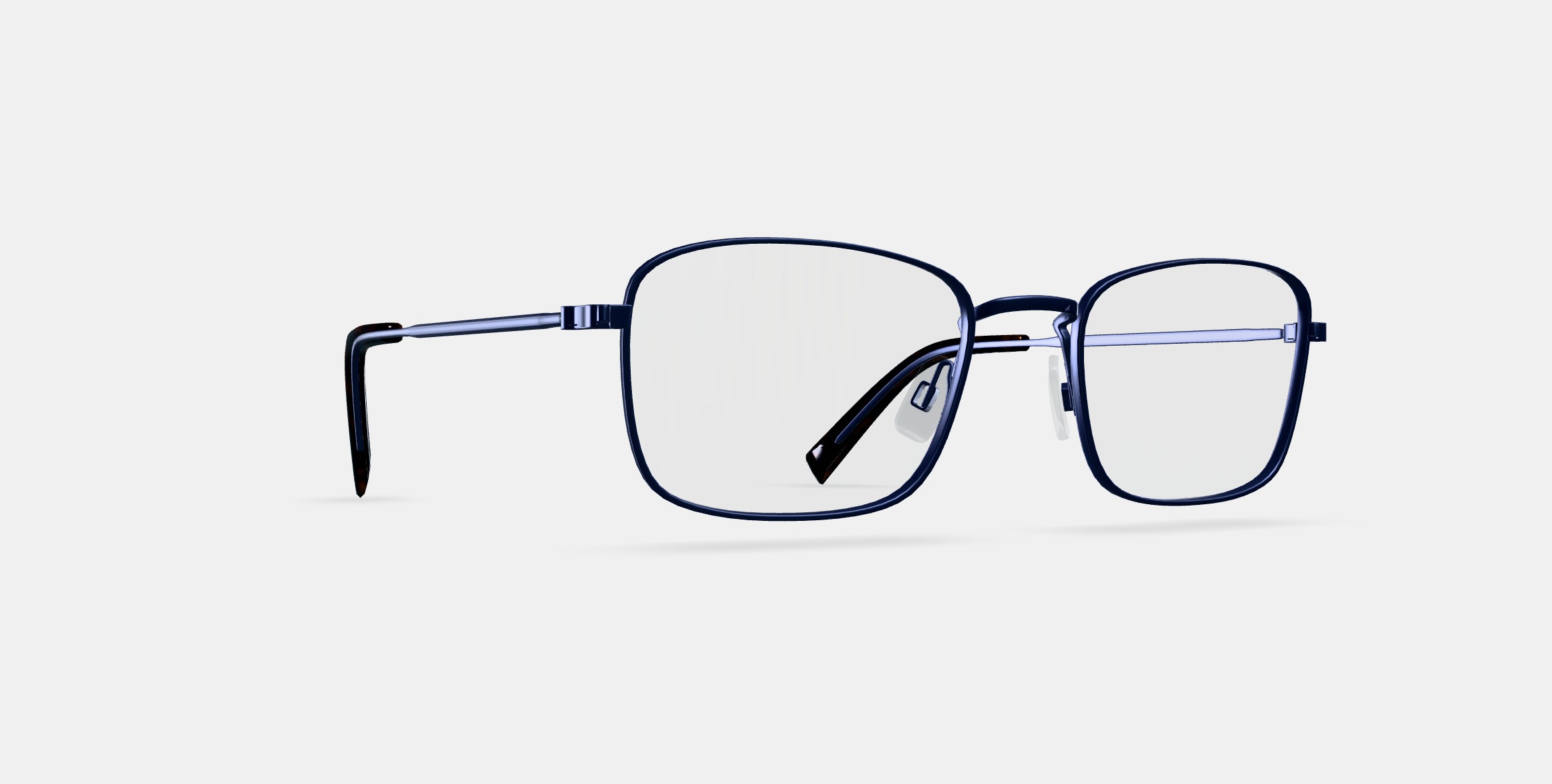 Thurston Eyeglasses in Brushed Navy 3D model_9