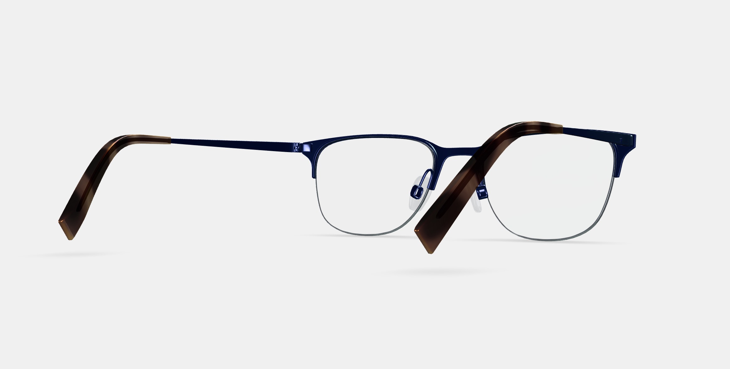 Wallis Eyeglasses in Brushed Navy 3D model_6