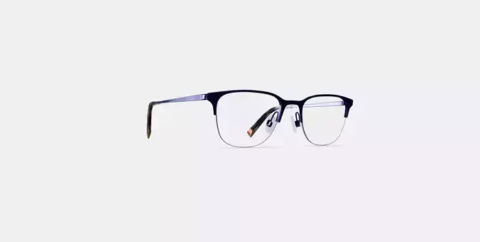 Wallis Eyeglasses in Brushed Navy