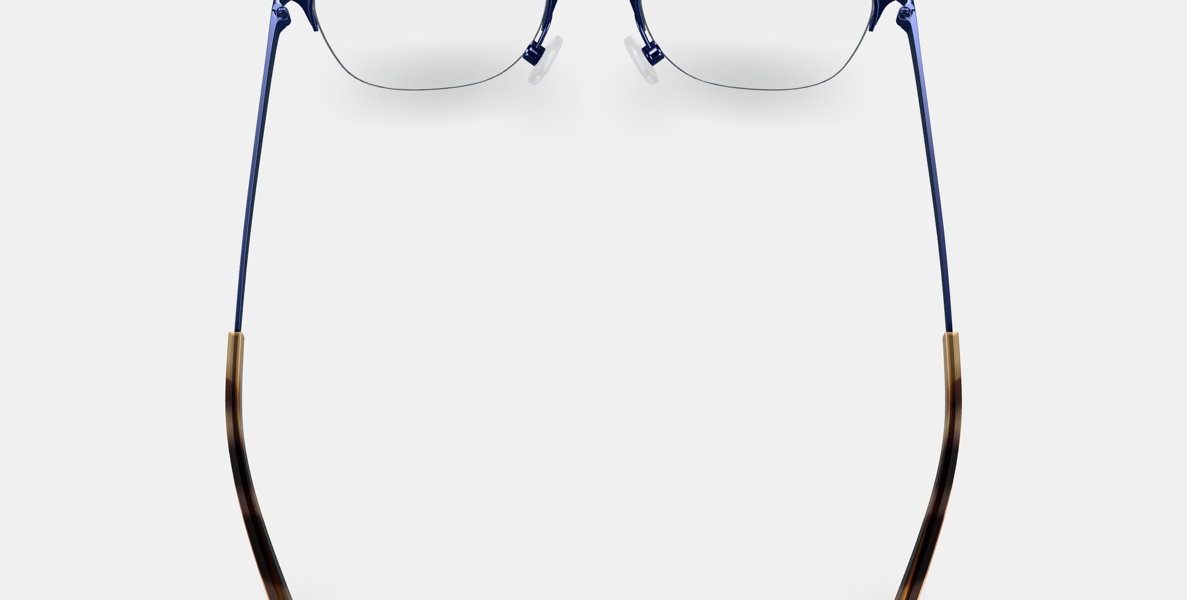 Wallis Eyeglasses in Brushed Navy 3D model_4