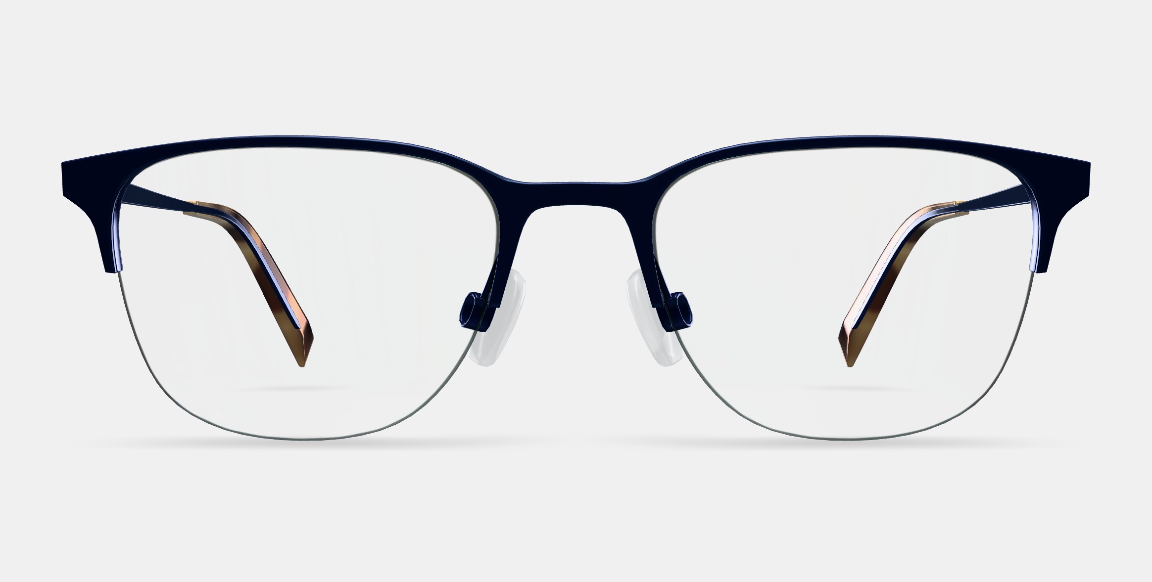 Wallis Eyeglasses in Brushed Navy 3D model_11