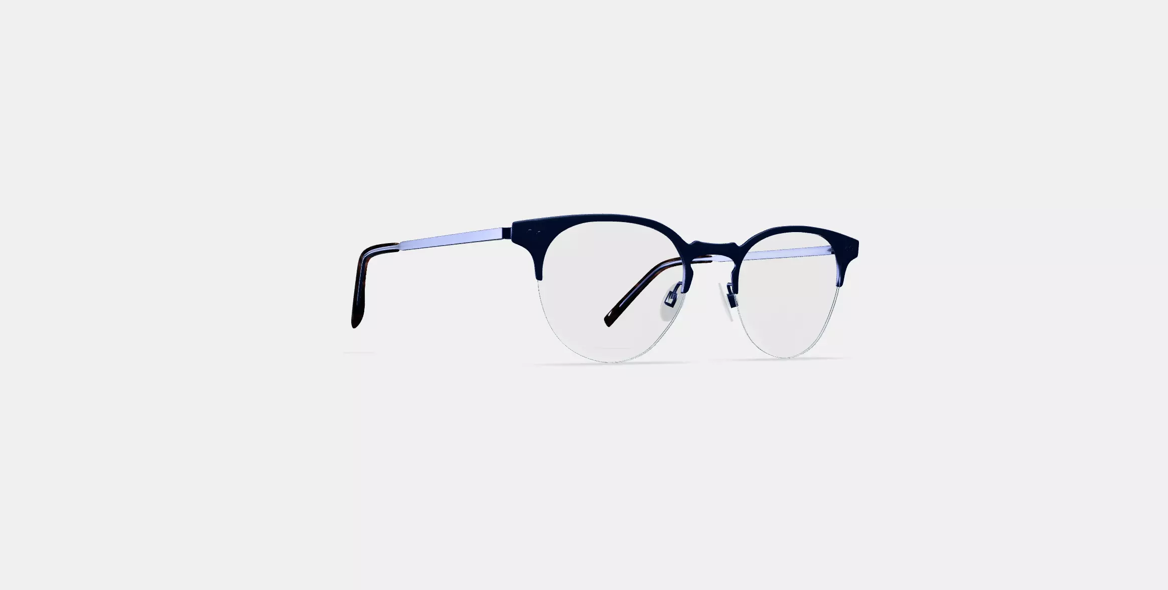 Symonds Eyeglasses in Brushed Navy 3D model_0