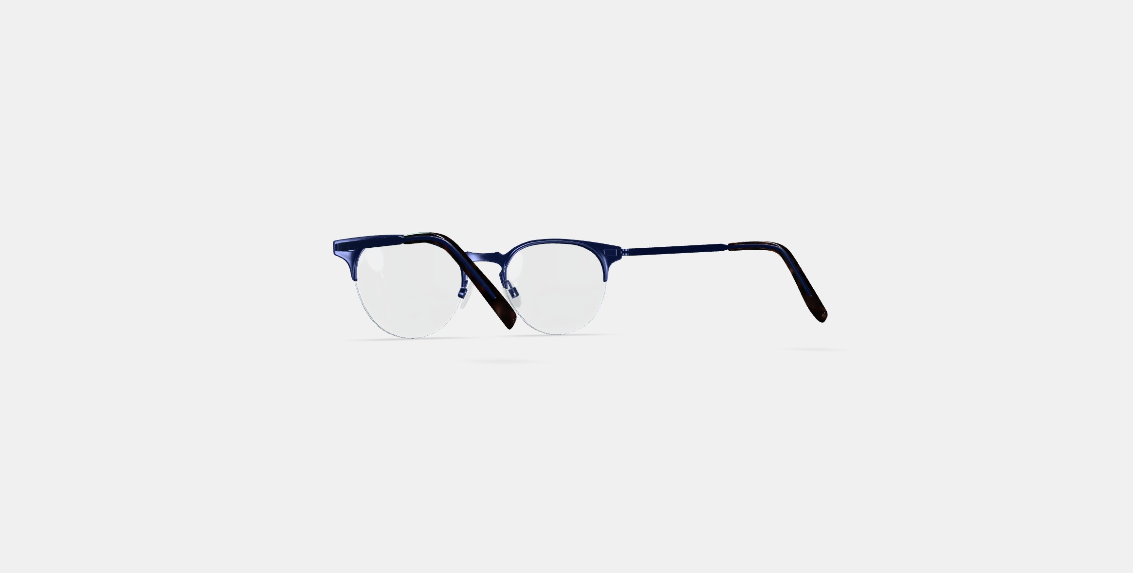 Symonds Eyeglasses in Brushed Navy 3D model_16