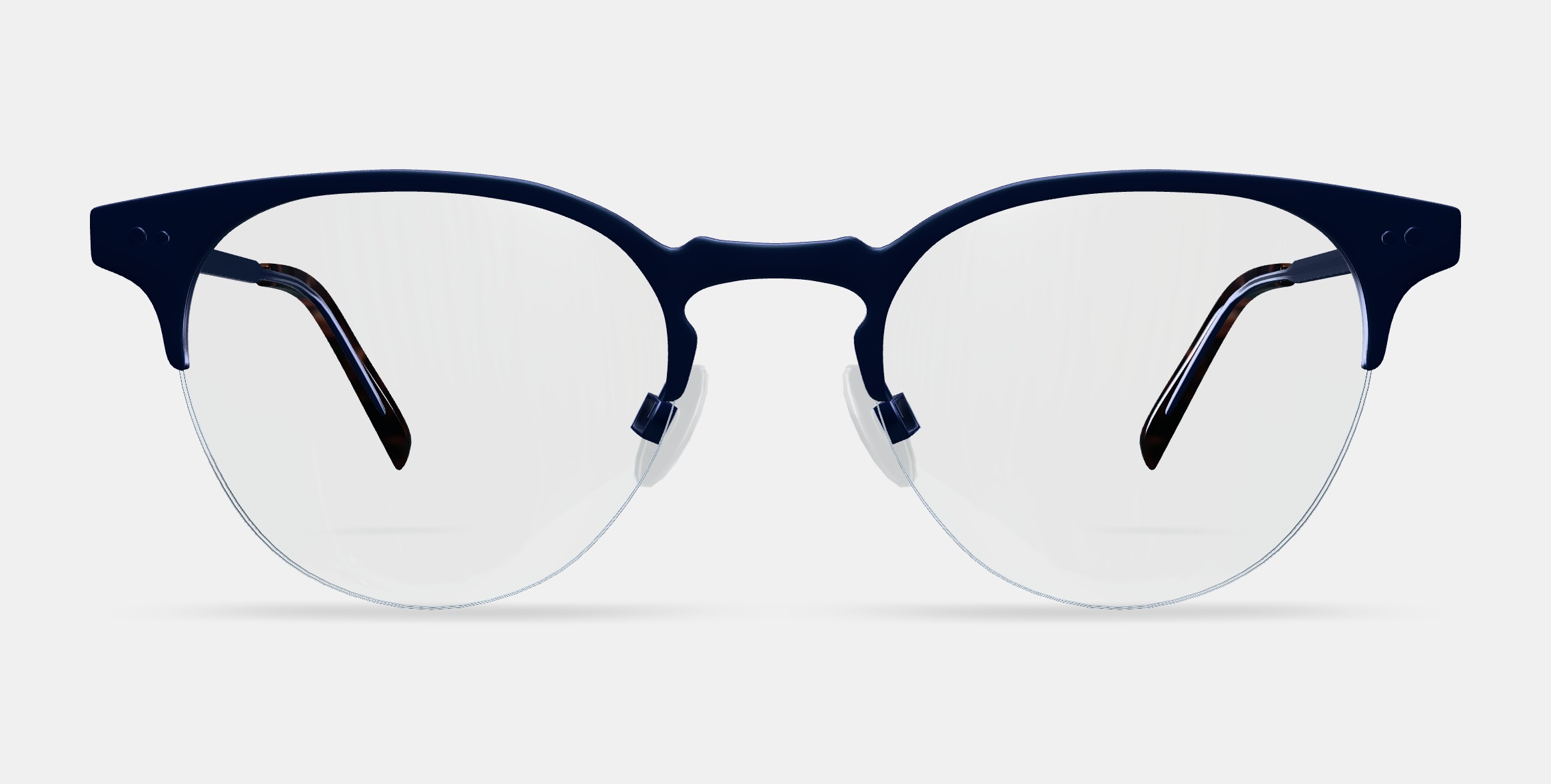 Symonds Eyeglasses in Brushed Navy 3D model_11