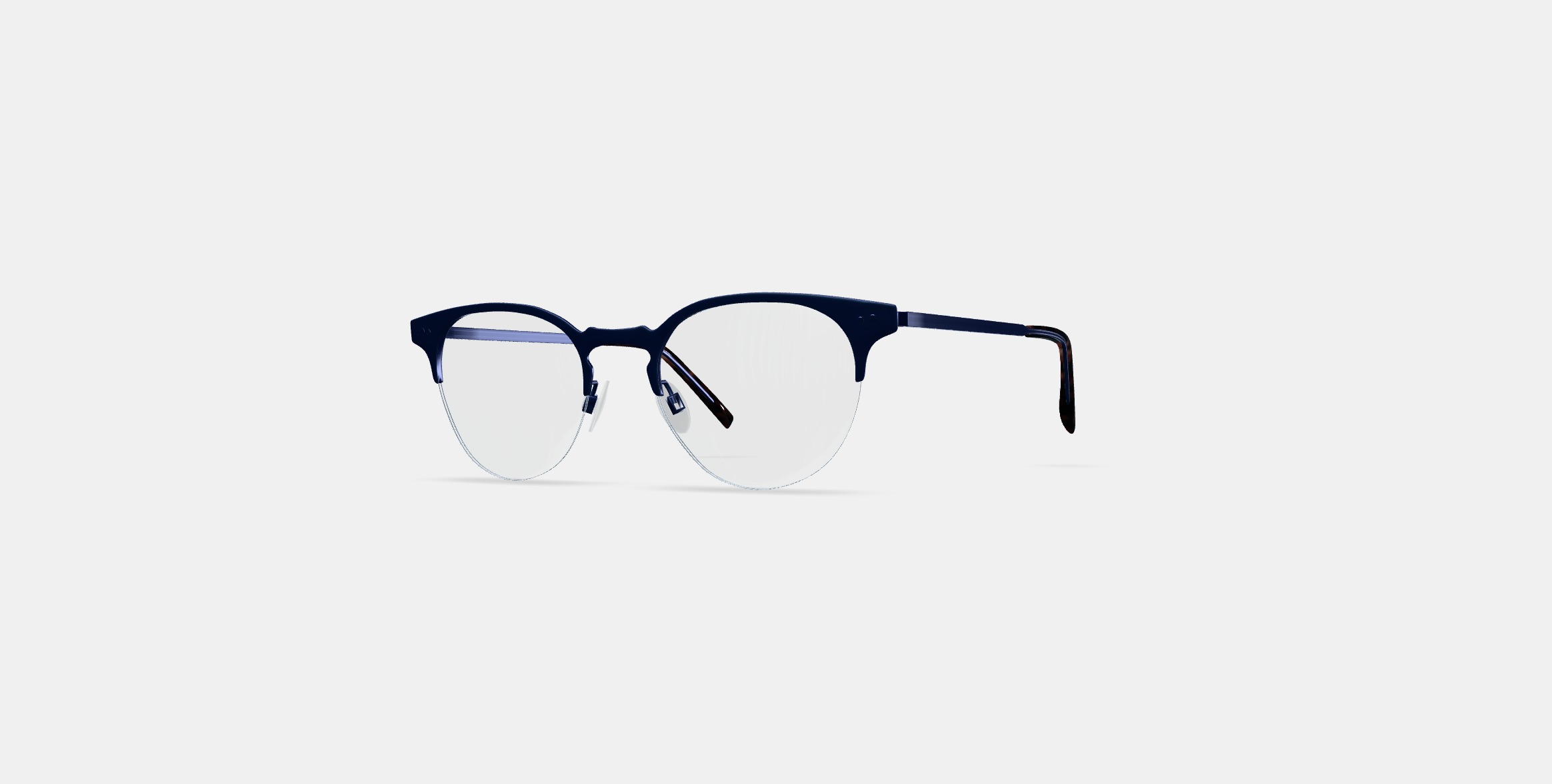 Symonds Eyeglasses in Brushed Navy 3D model_12