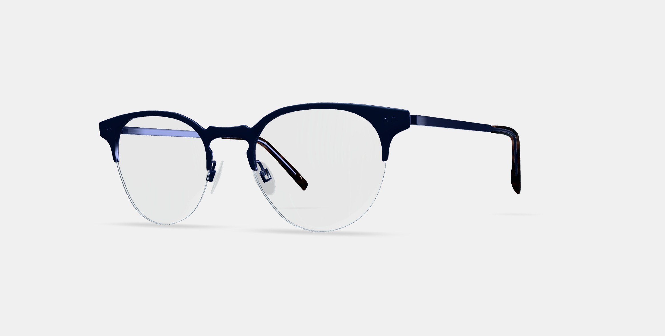 Symonds Eyeglasses in Brushed Navy 3D model_13
