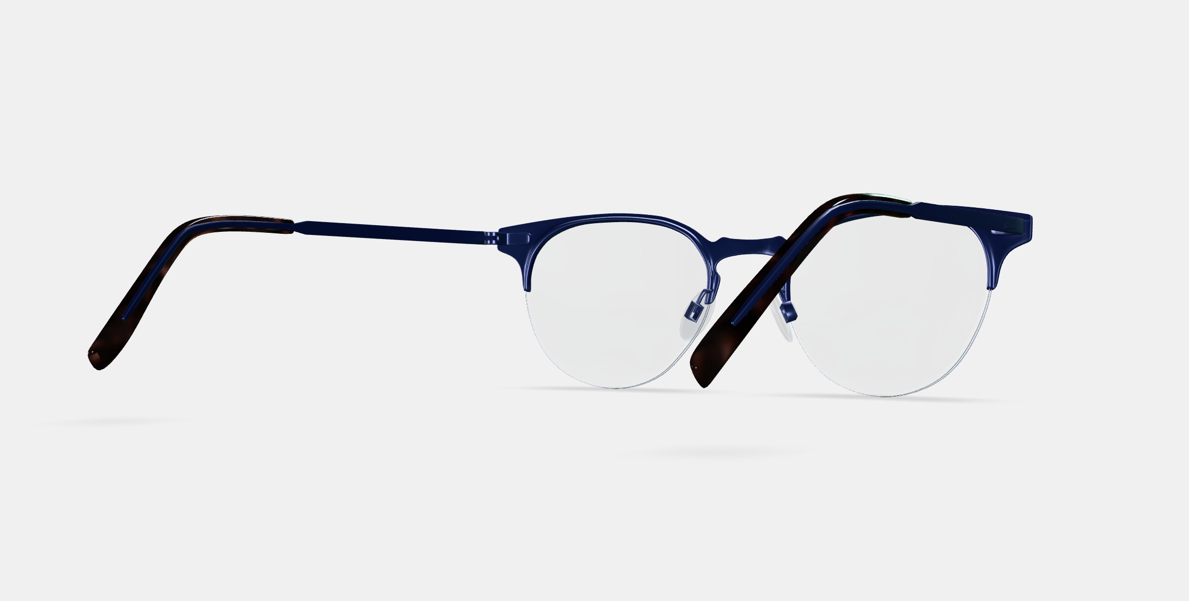 Symonds Eyeglasses in Brushed Navy 3D model_6