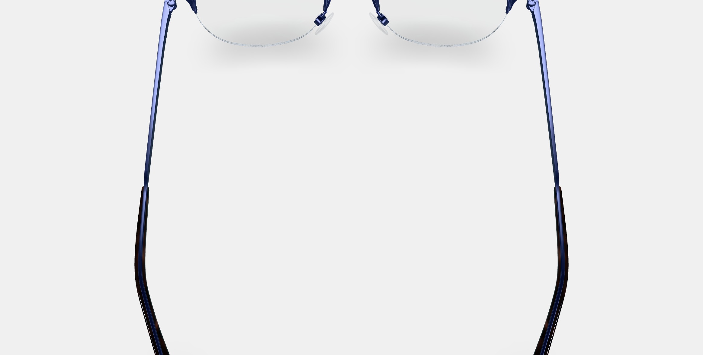 Symonds Eyeglasses in Brushed Navy 3D model_4