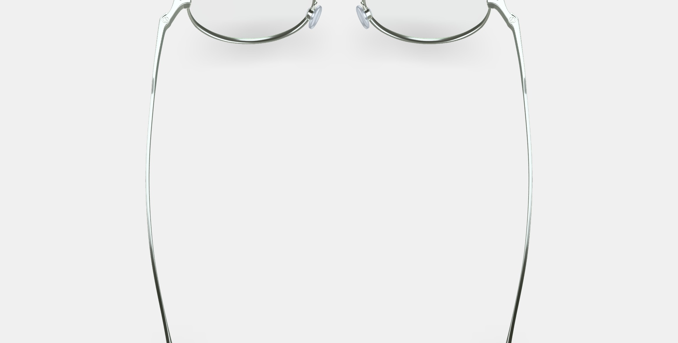 Garrison Eyeglasses in Polished Silver With Oak Barrel 3D model_5