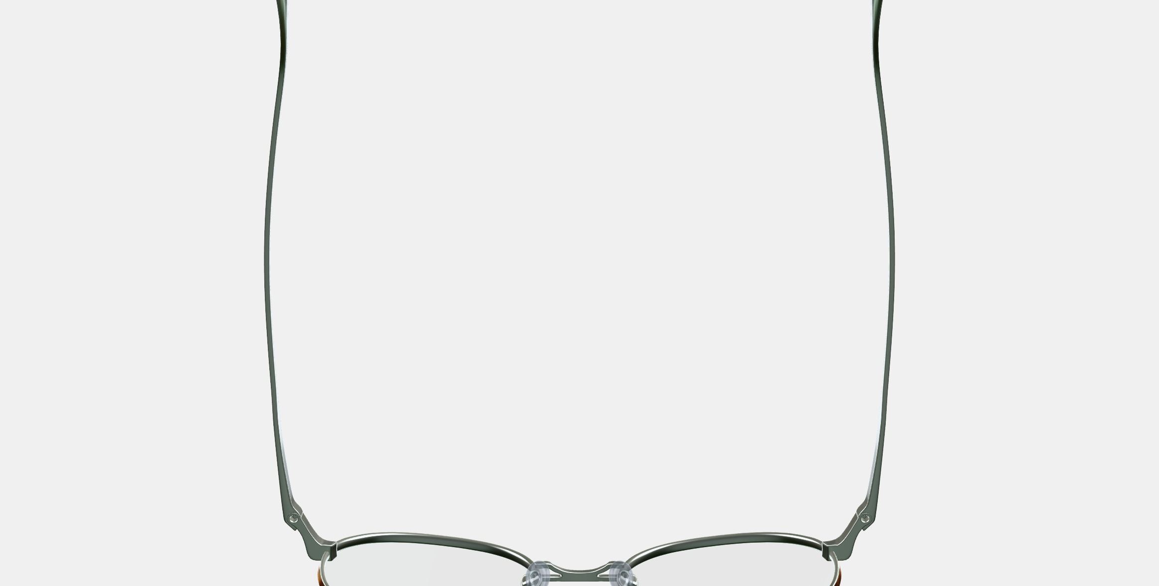 Garrison Eyeglasses in Polished Silver With Oak Barrel 3D model_8
