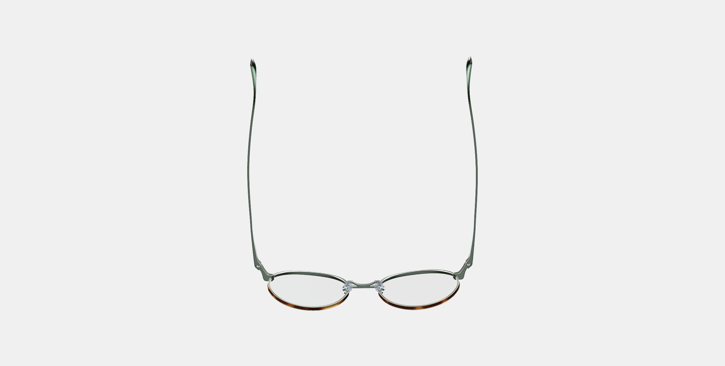 Garrison Eyeglasses in Polished Silver With Oak Barrel 3D model_7