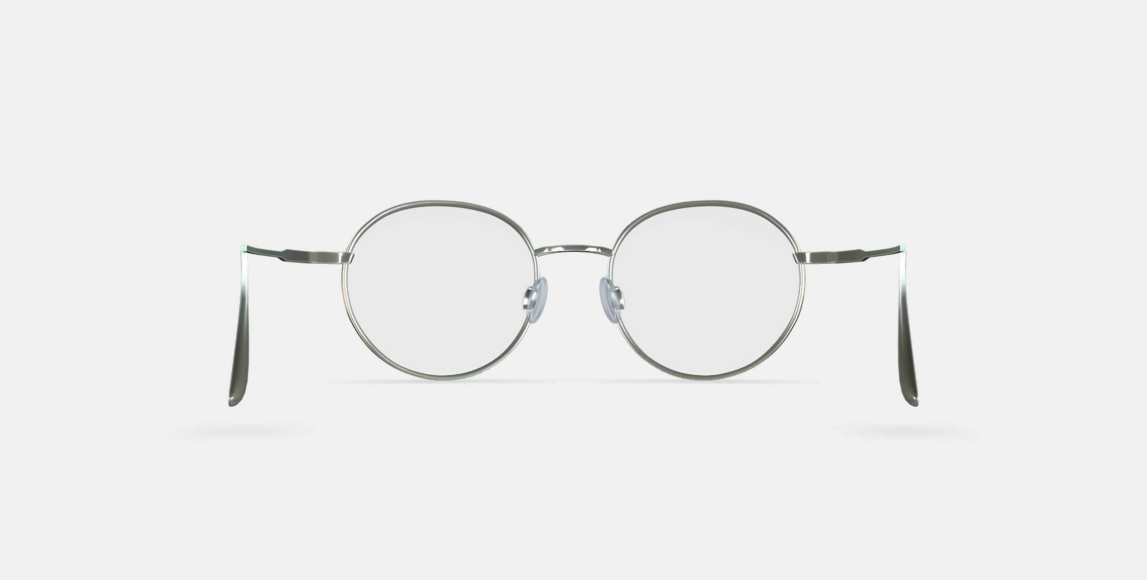 Garrison Eyeglasses in Polished Silver With Oak Barrel 3D model_15