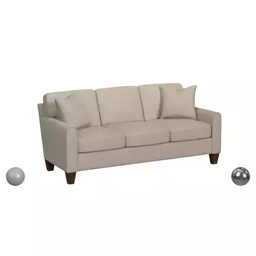 Contemporary Sofa with Mailbox Arms Moxy Collection by Flexsteel