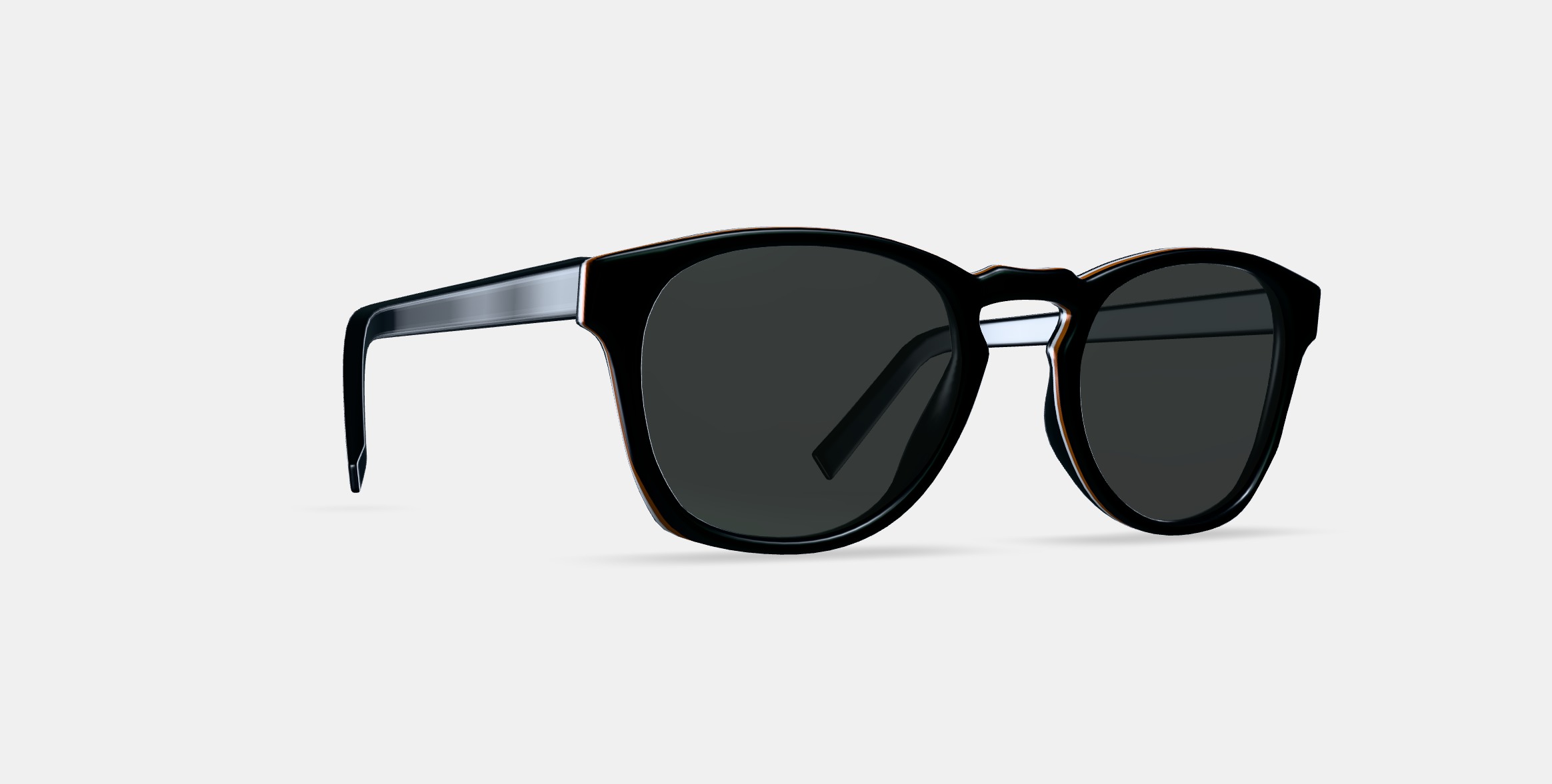 Topper Sunglasses in Black Matte Eclipse 3D model_9