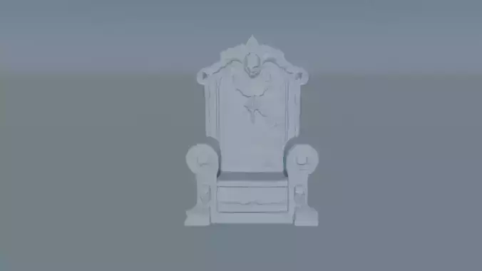 King is throne 3D print model