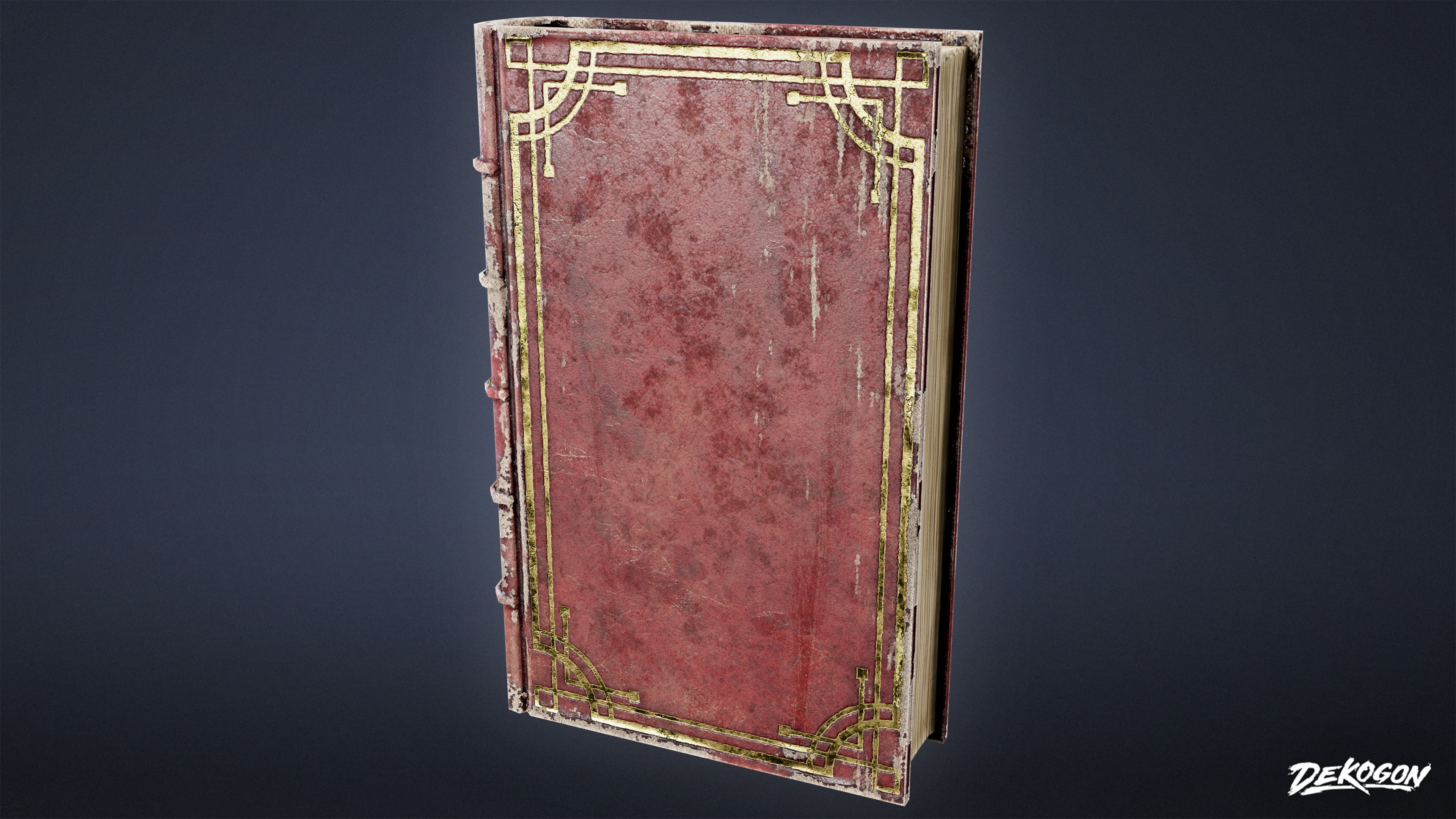 ANEMOIA MANOR - Books 01 - LOW POLY Low-poly 3D model_3