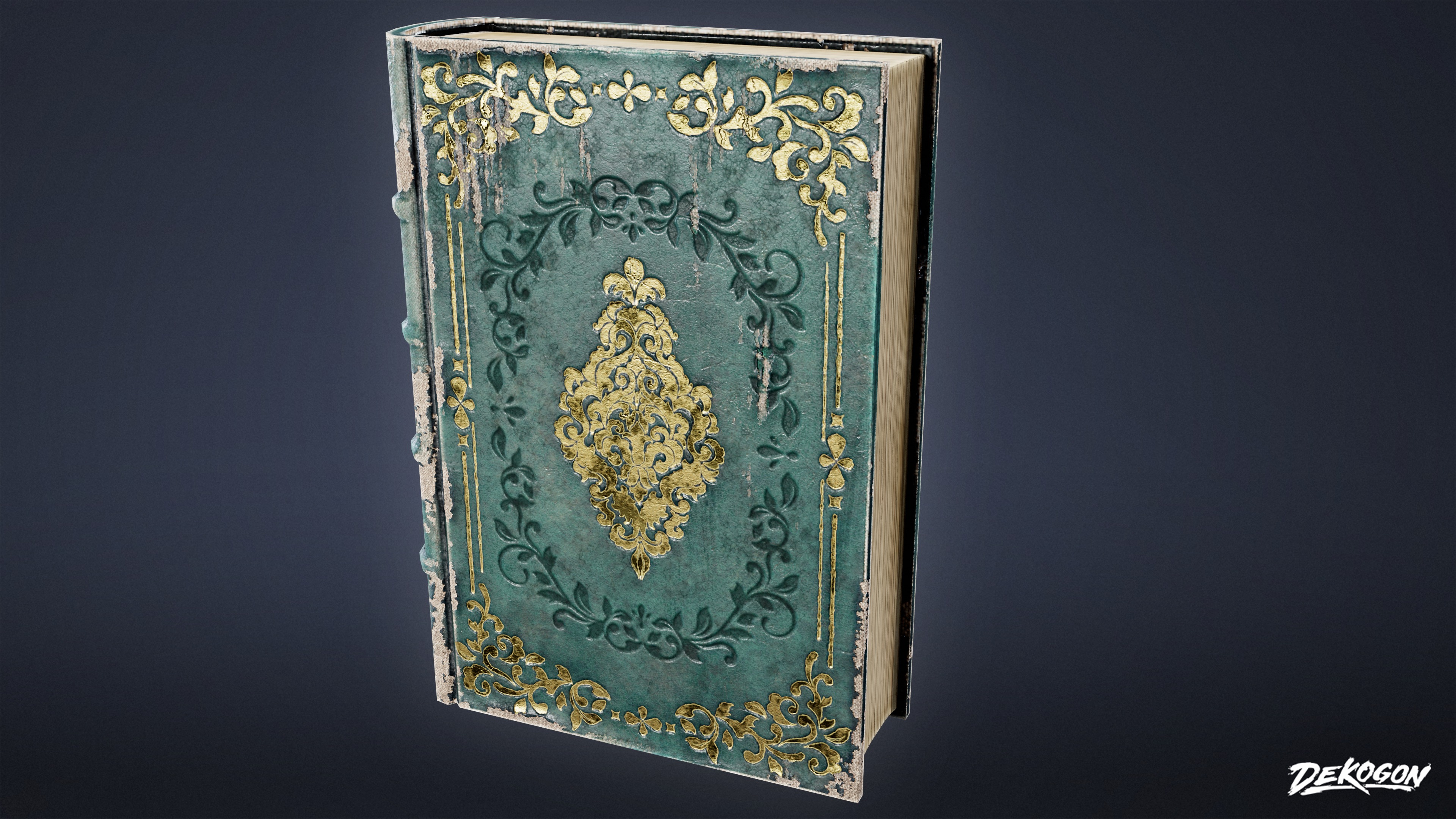 ANEMOIA MANOR - Books 01 - LOW POLY Low-poly 3D model_1