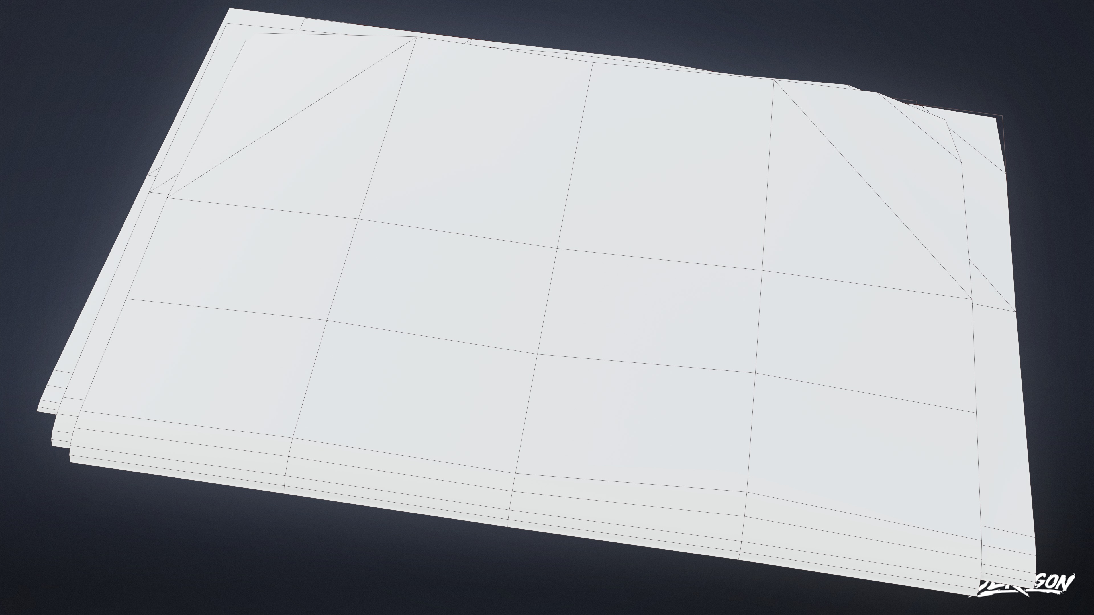 ANEMOIA MANOR - Books 01 - LOW POLY Low-poly 3D model_7