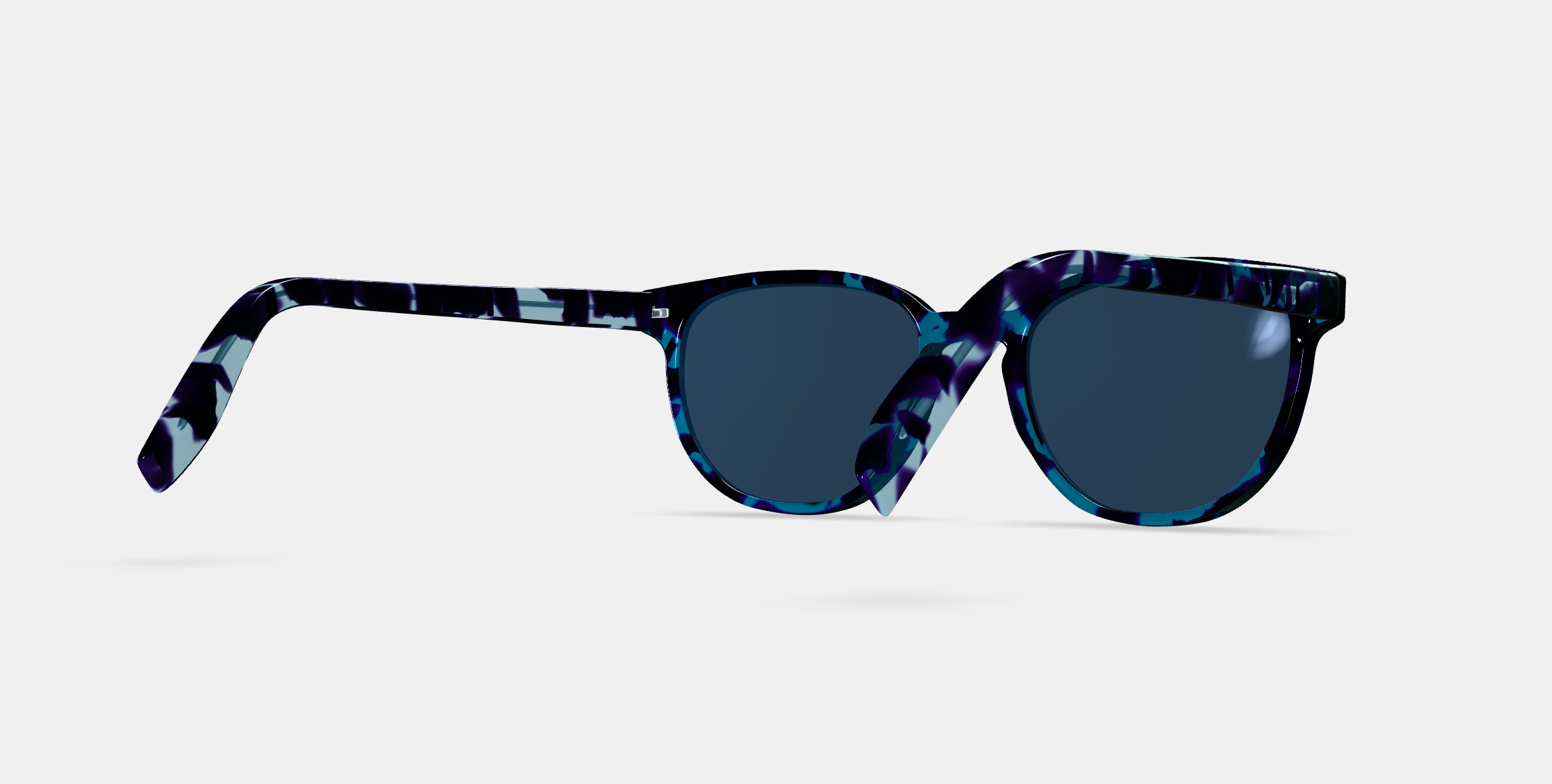 Sydney Sunglasses in Riverbed Tortoise 3D model_6