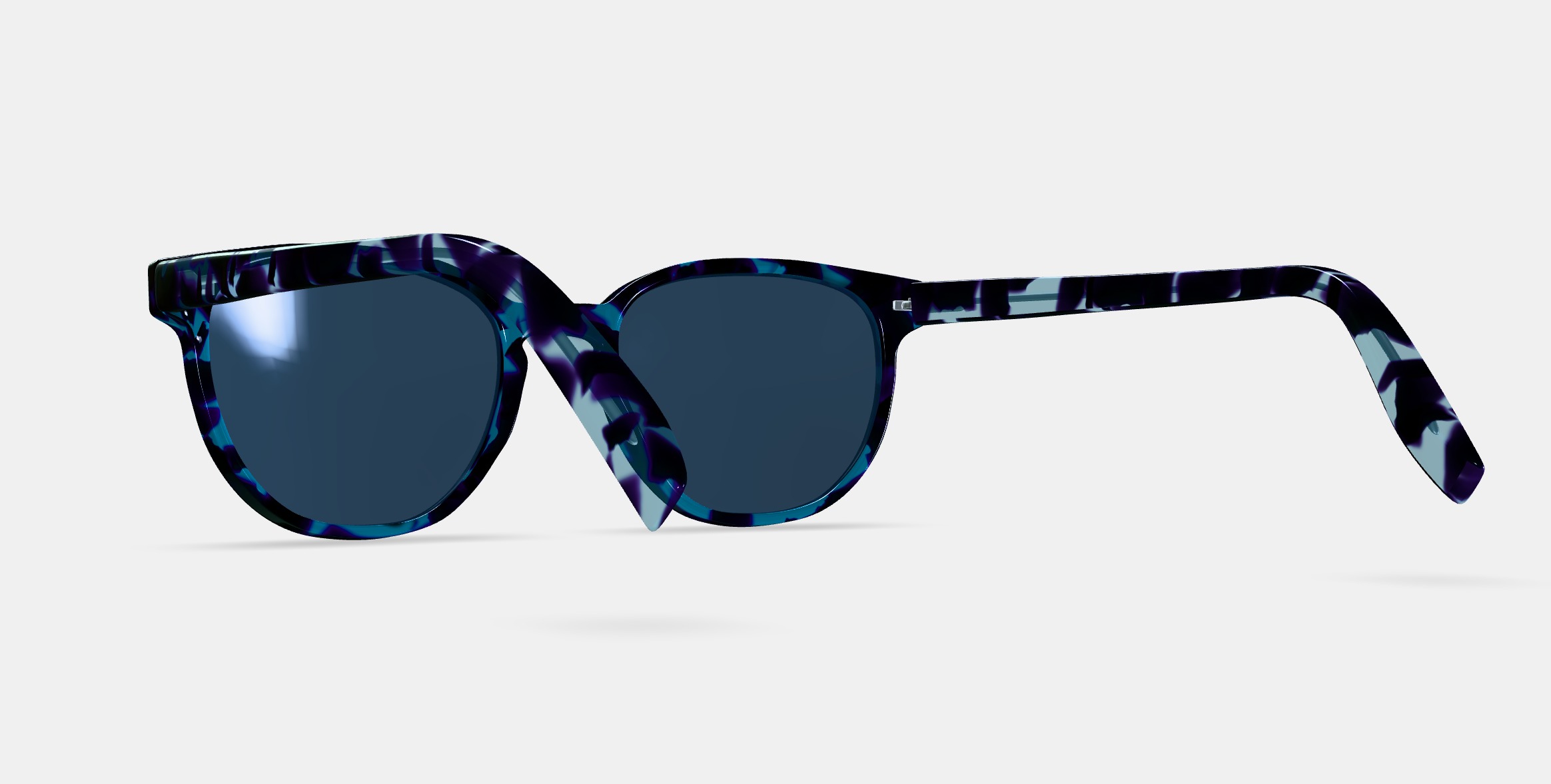 Sydney Sunglasses in Riverbed Tortoise 3D model_3