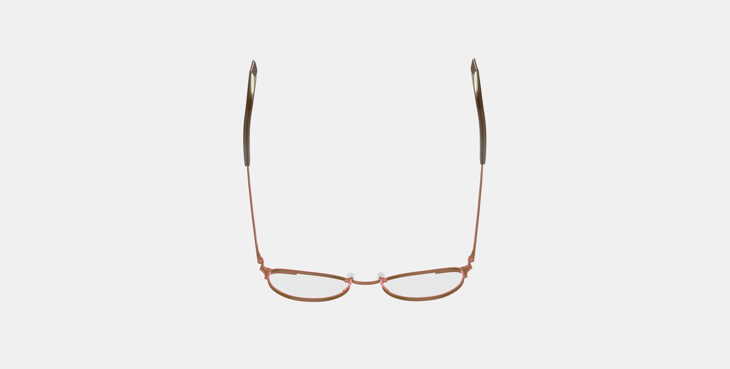 Ava Eyeglasses in Rose Gold 3D model_7
