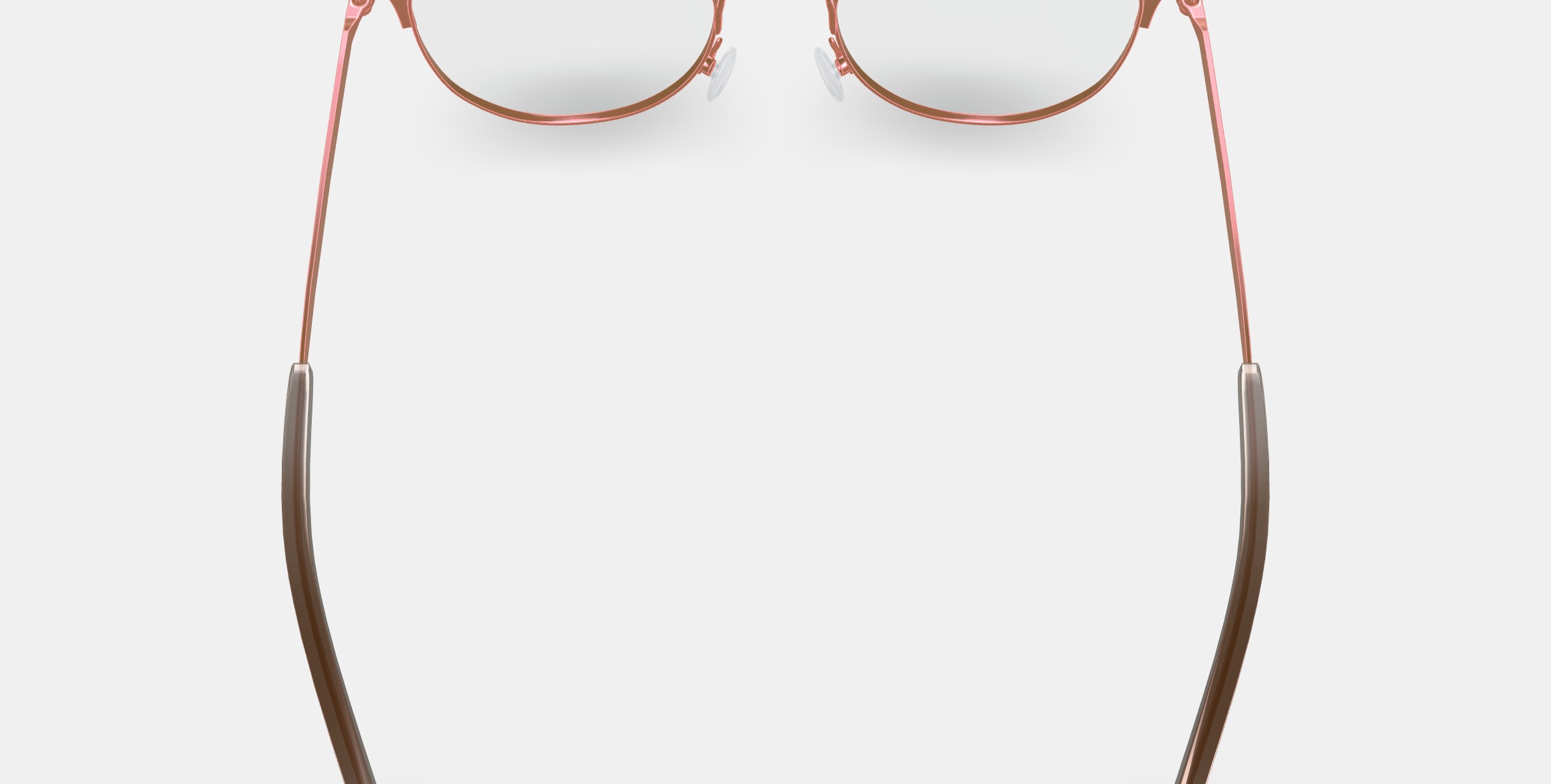 Ava Eyeglasses in Rose Gold 3D model_3