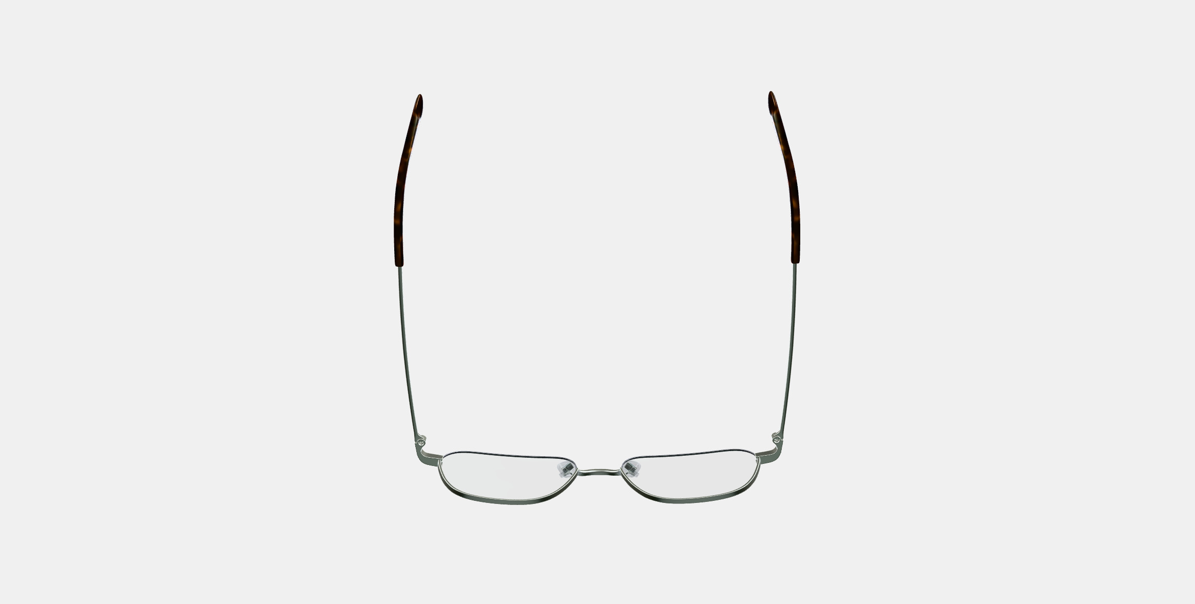 Healey Eyeglasses in Polished Silver 3D model_8