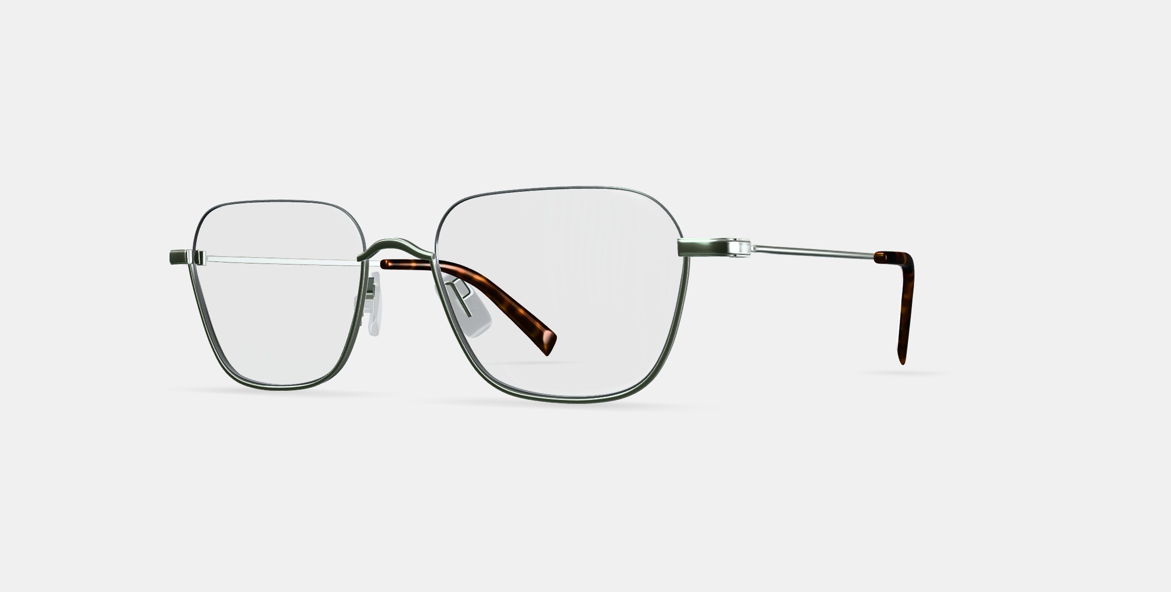 Healey Eyeglasses in Polished Silver 3D model_13