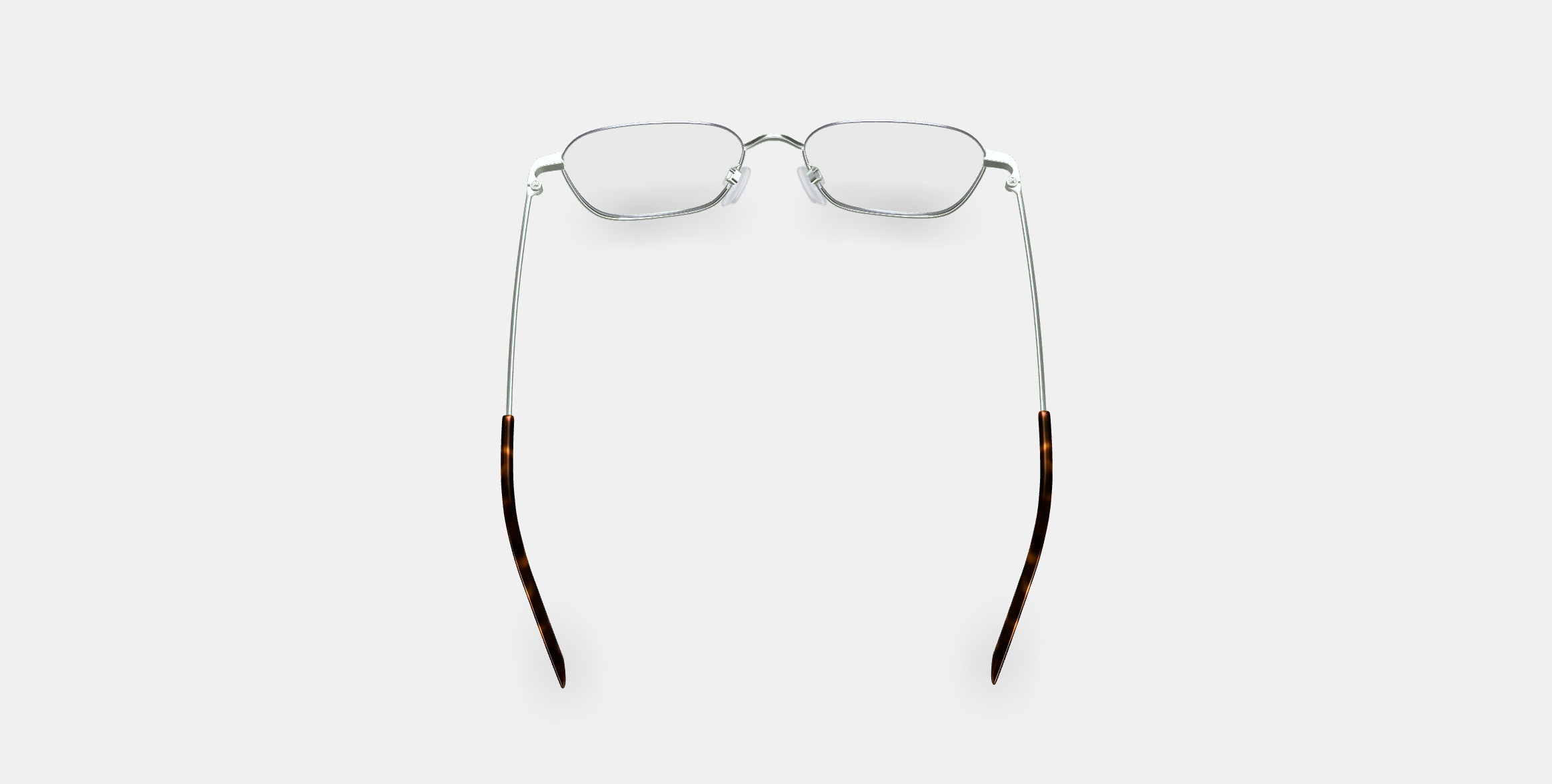 Healey Eyeglasses in Polished Silver 3D model_4