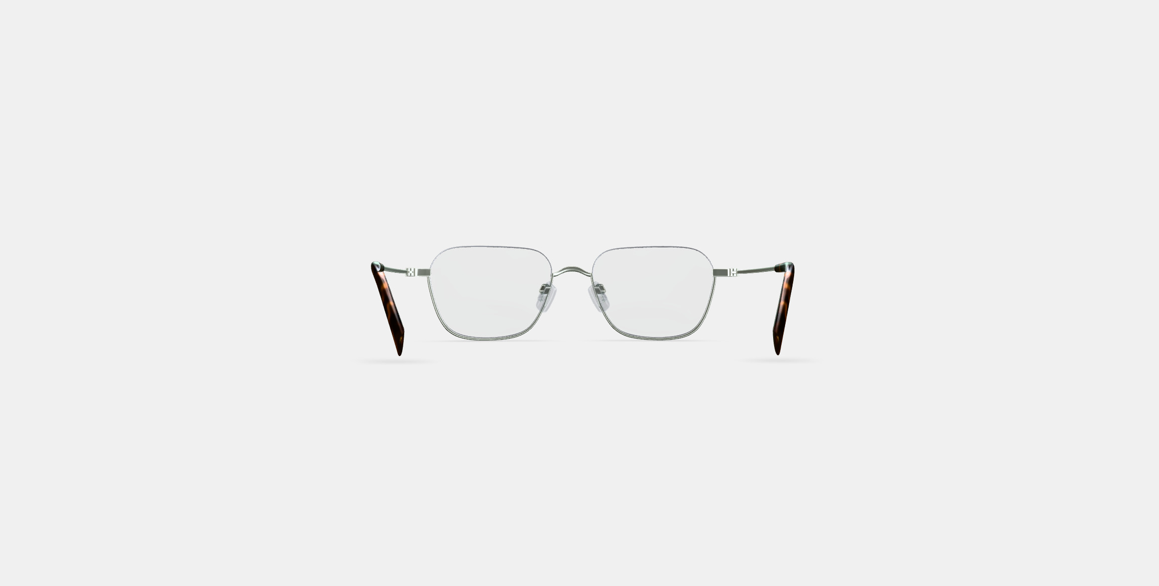 Healey Eyeglasses in Polished Silver 3D model_14
