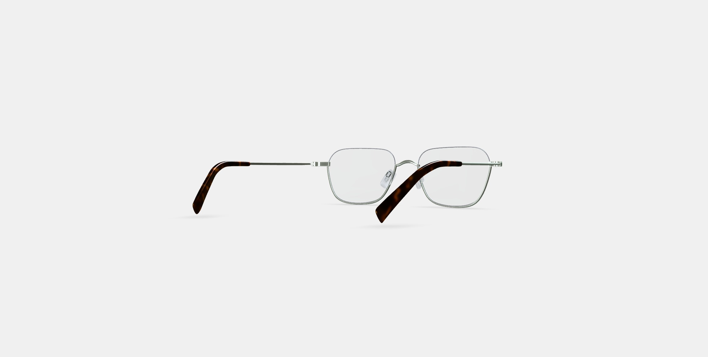 Healey Eyeglasses in Polished Silver 3D model_5