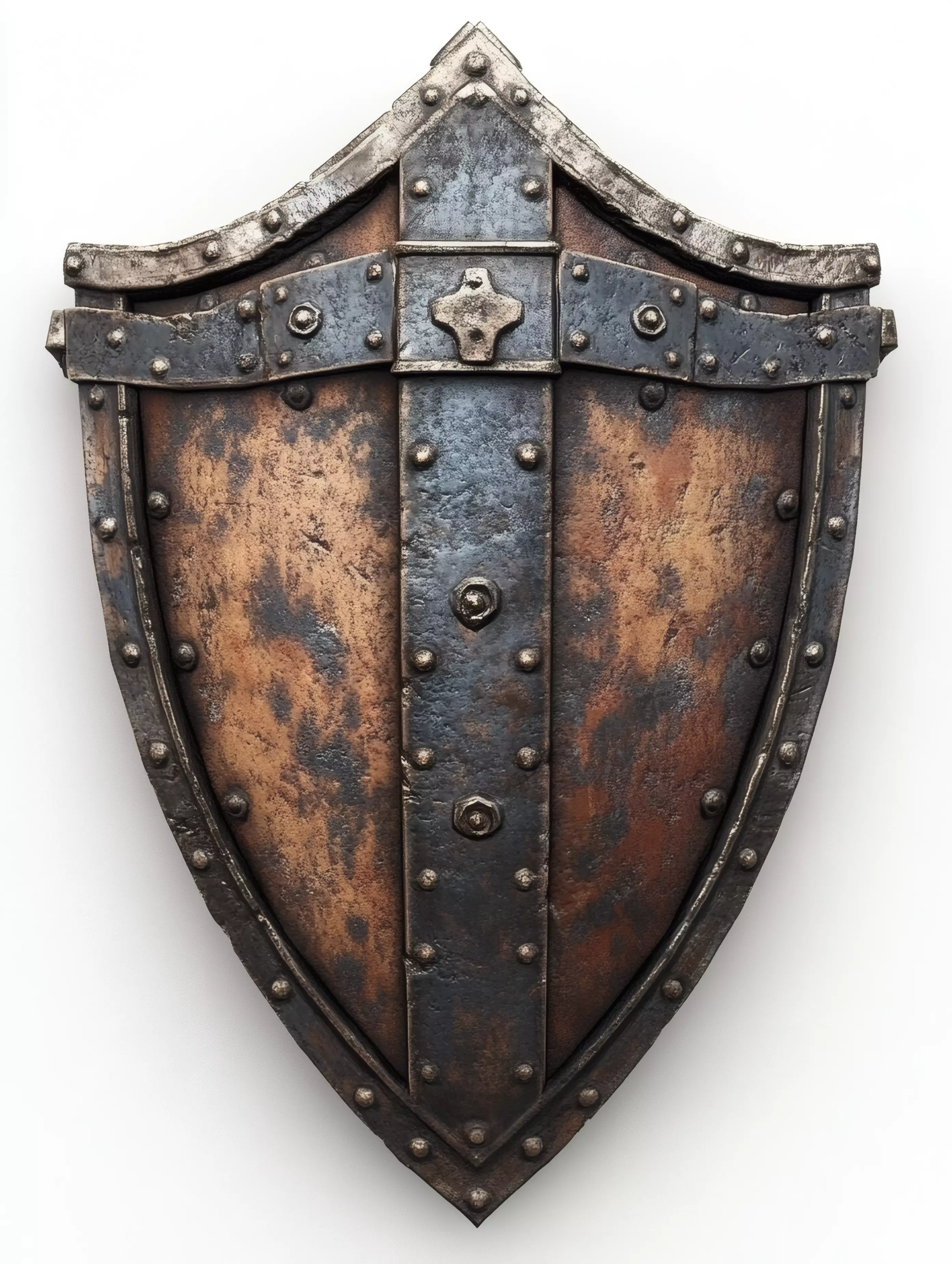 Ornate Medieval Hand Shield - Low Poly 3D Model for Warriors Free 3D model