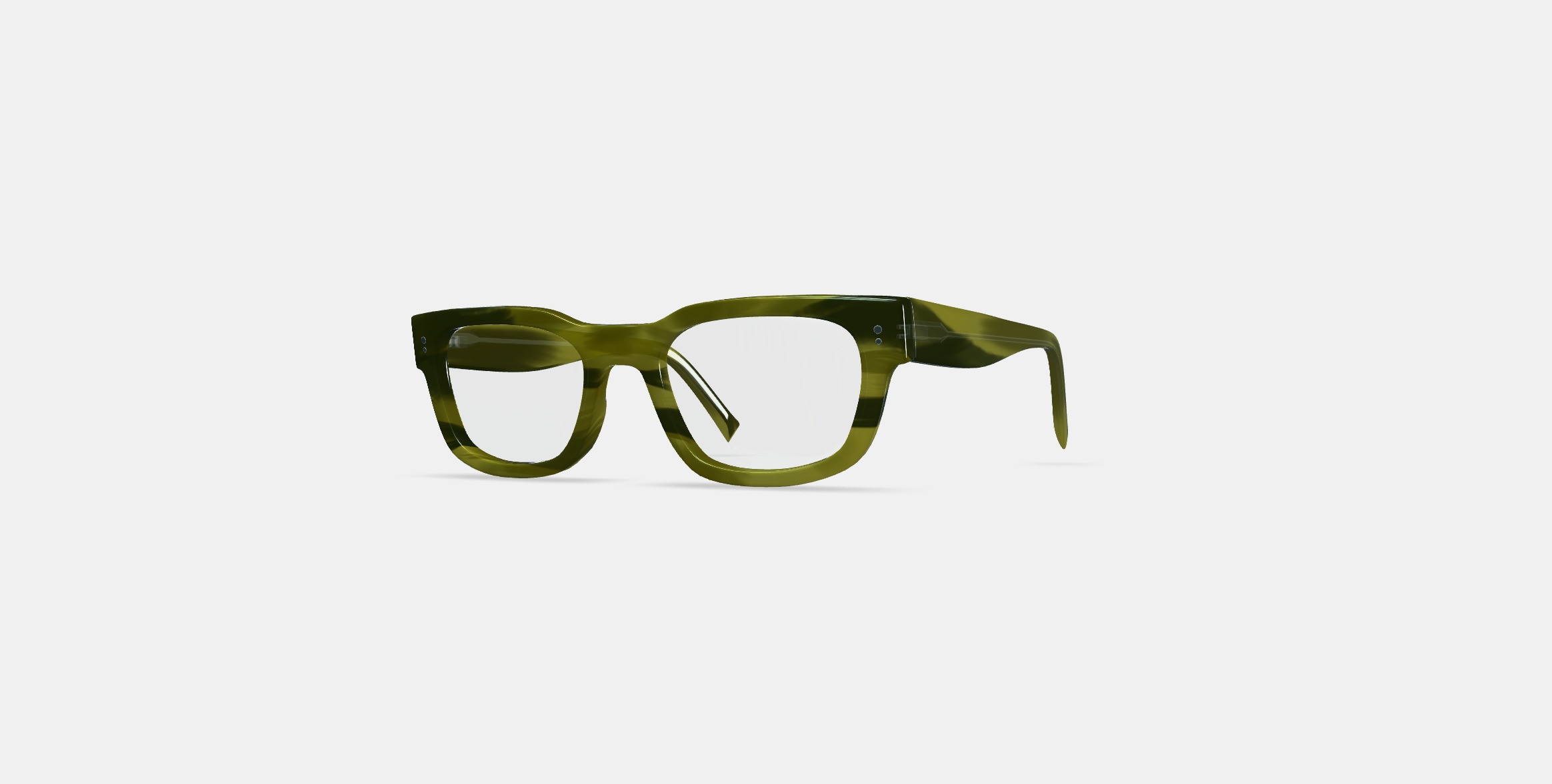 Herman Eyeglasses in Striped Artichoke 3D model_12